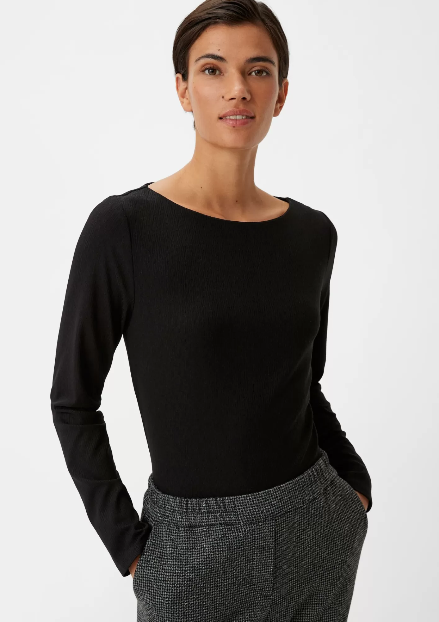 Shop Comma Longsleeve Aus Modalmix