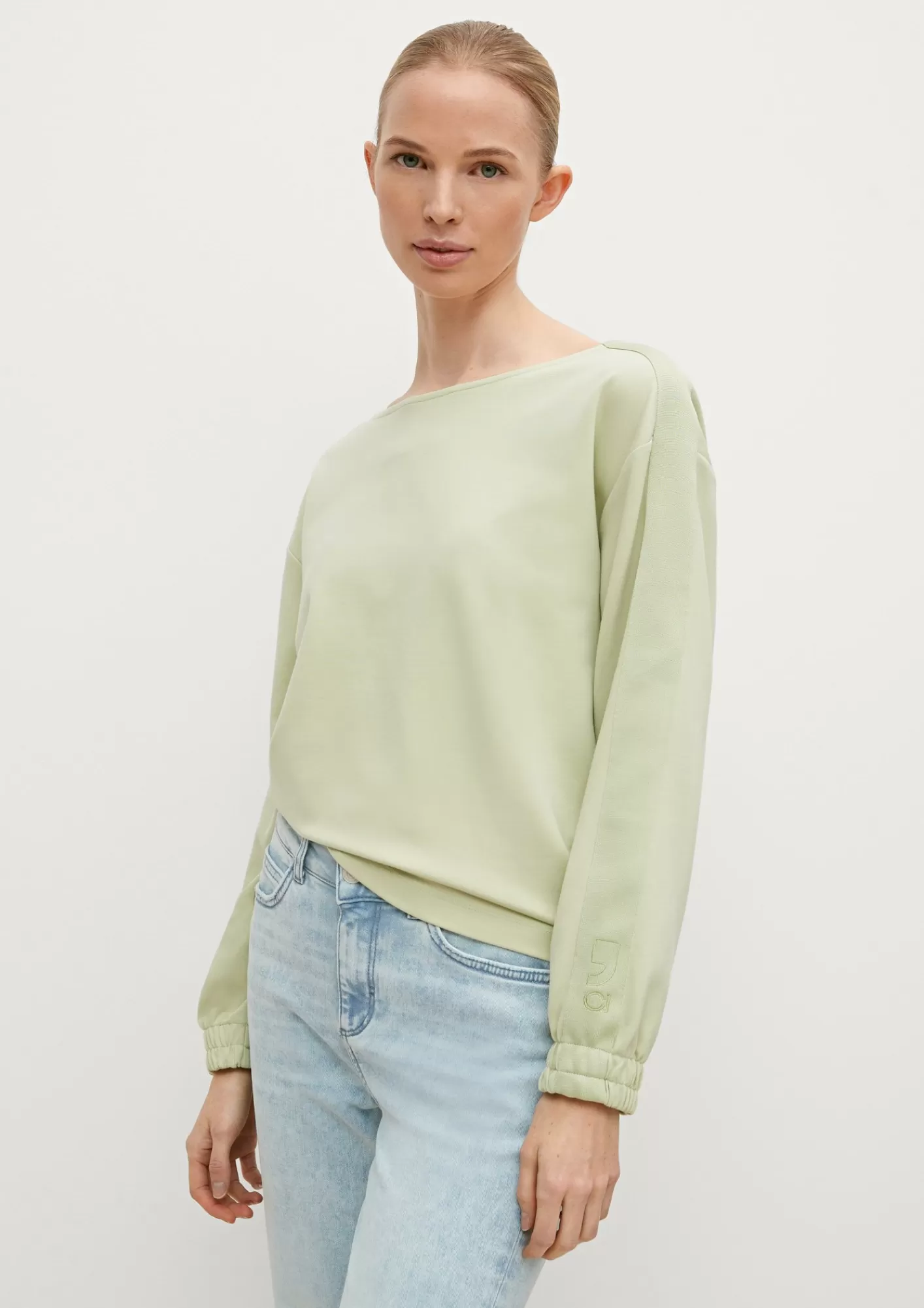 Fashion Comma Longsleeve Aus Viskosemix