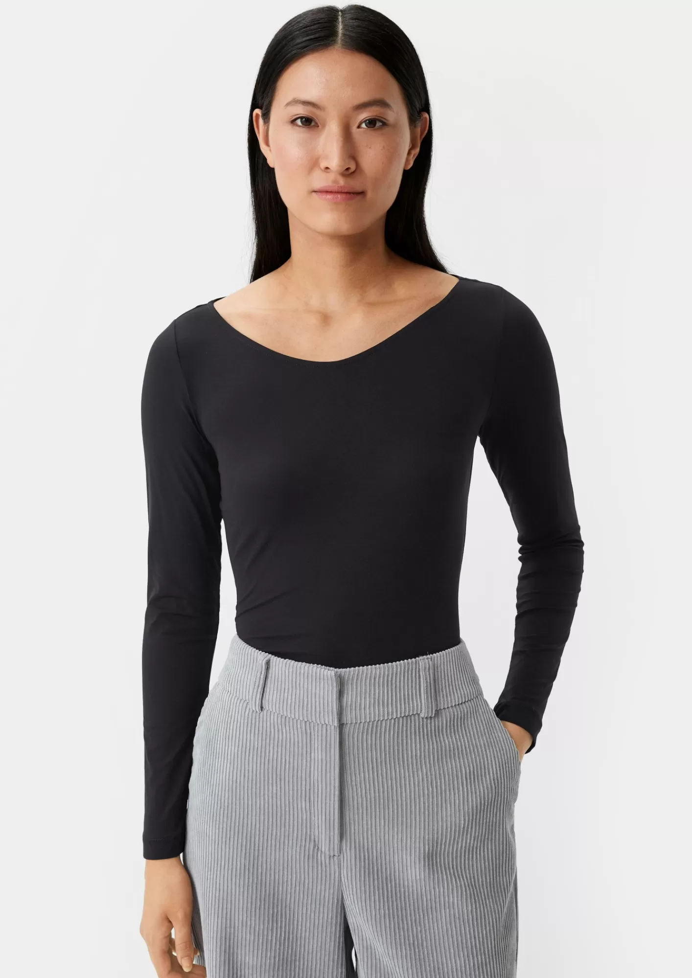 Best Sale Comma Longsleeve Im Slim Fit