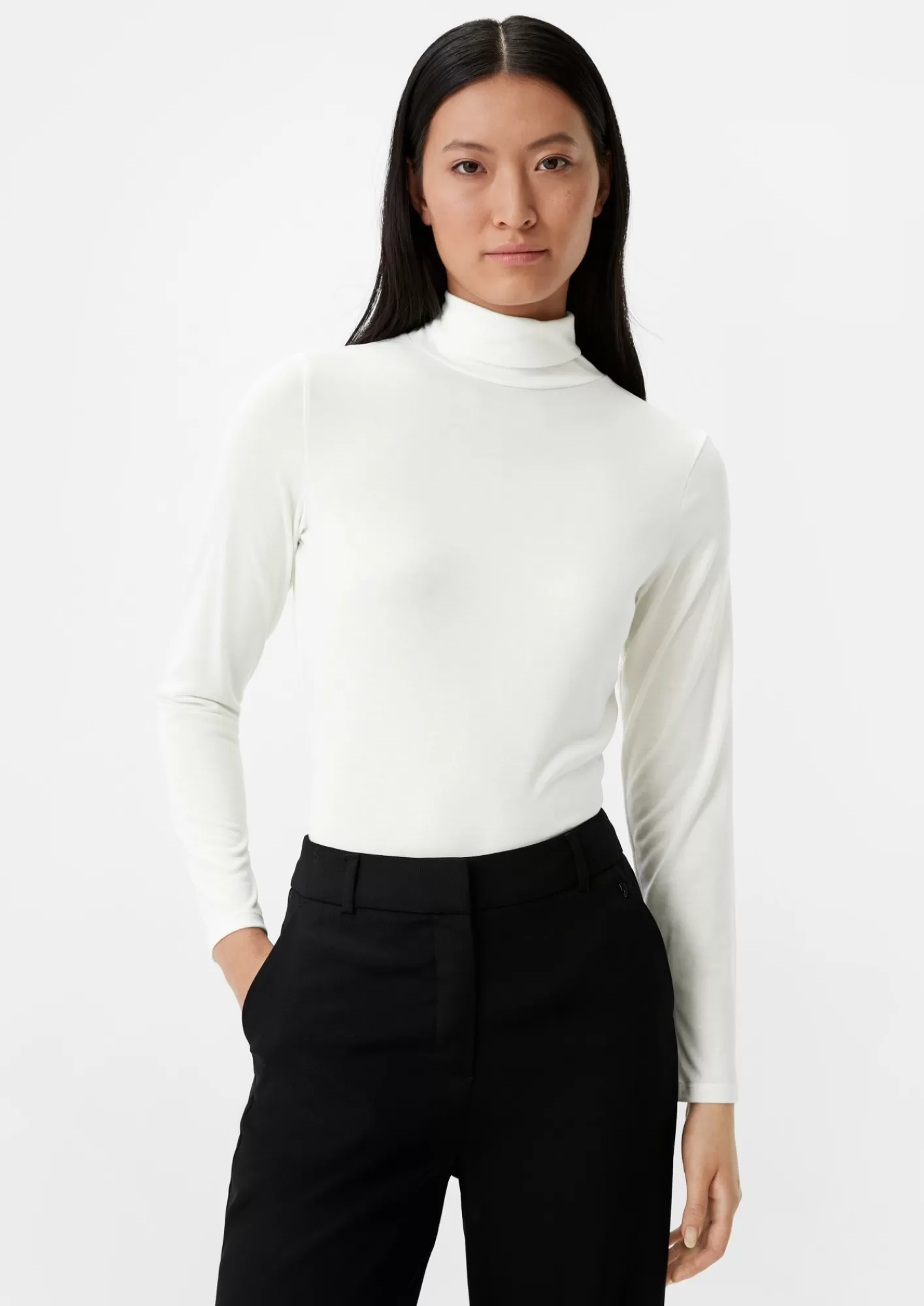 Outlet Comma Longsleeve Mit Rollkragen