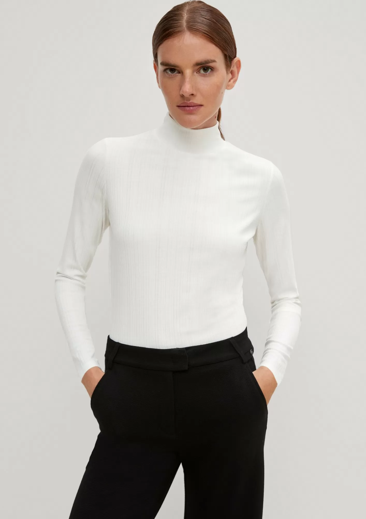 Outlet Comma Longsleeve Mit Rollkragen