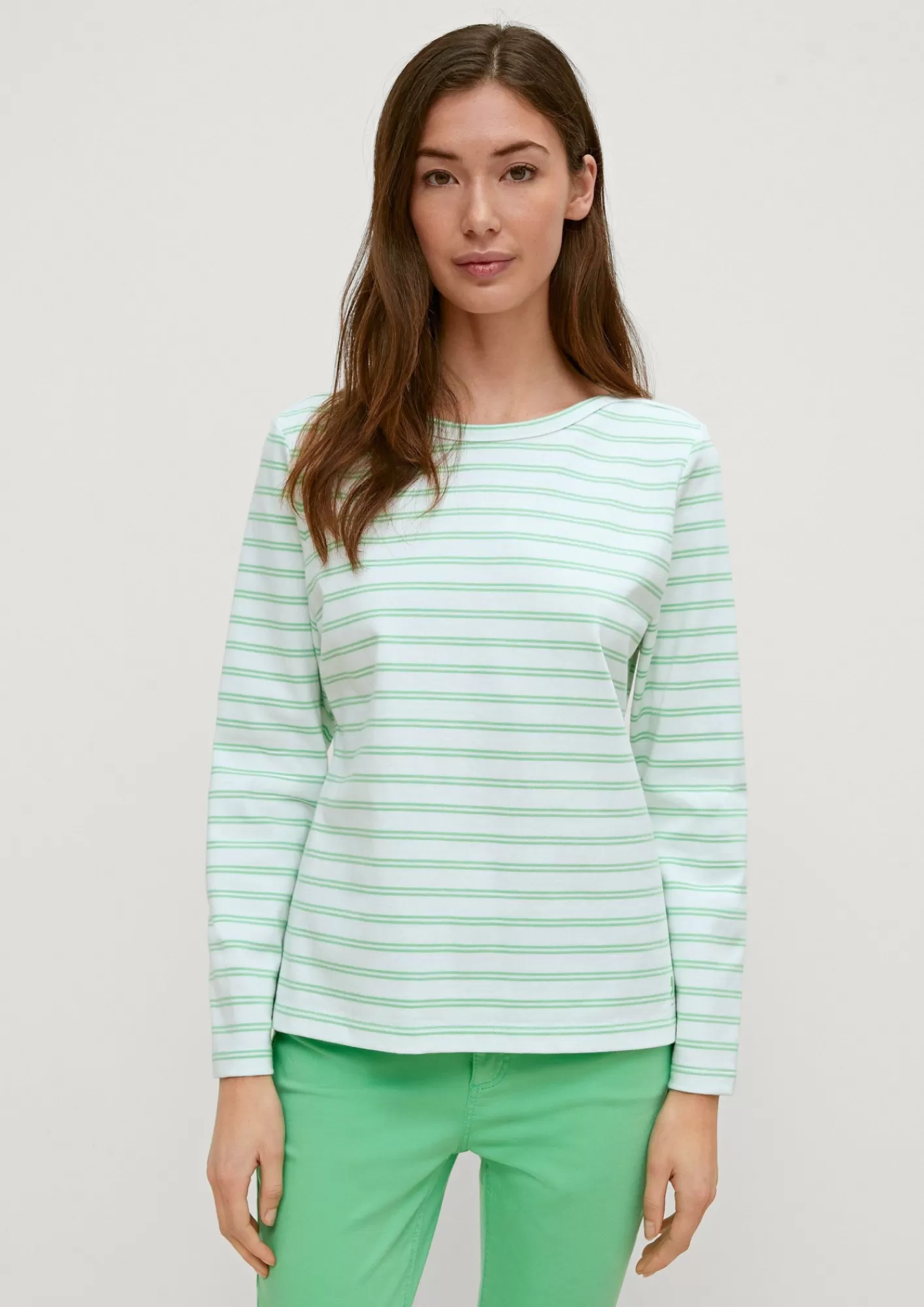Hot Comma Longsleeve Mit Streifen