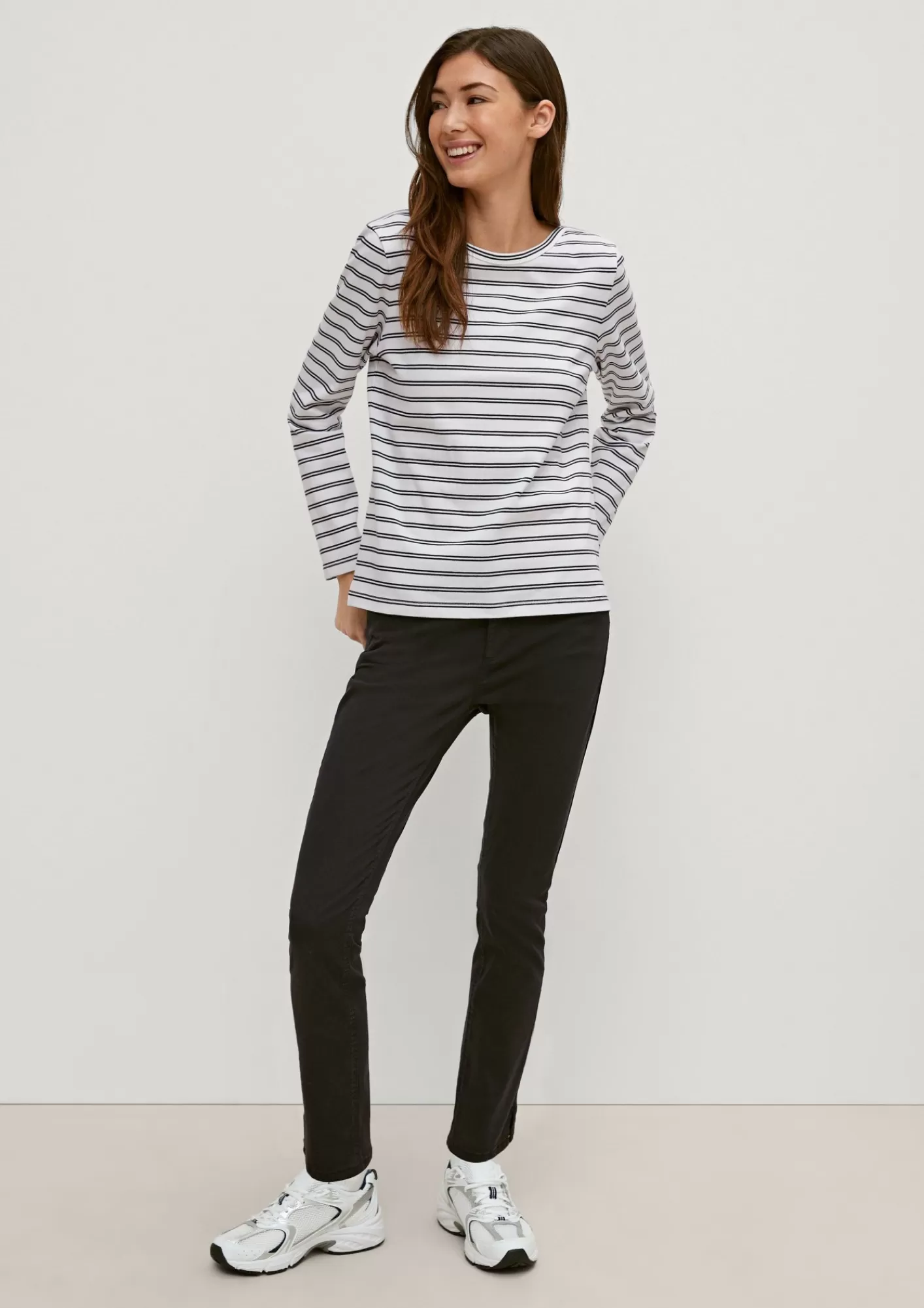 Clearance Comma Longsleeve Mit Streifen