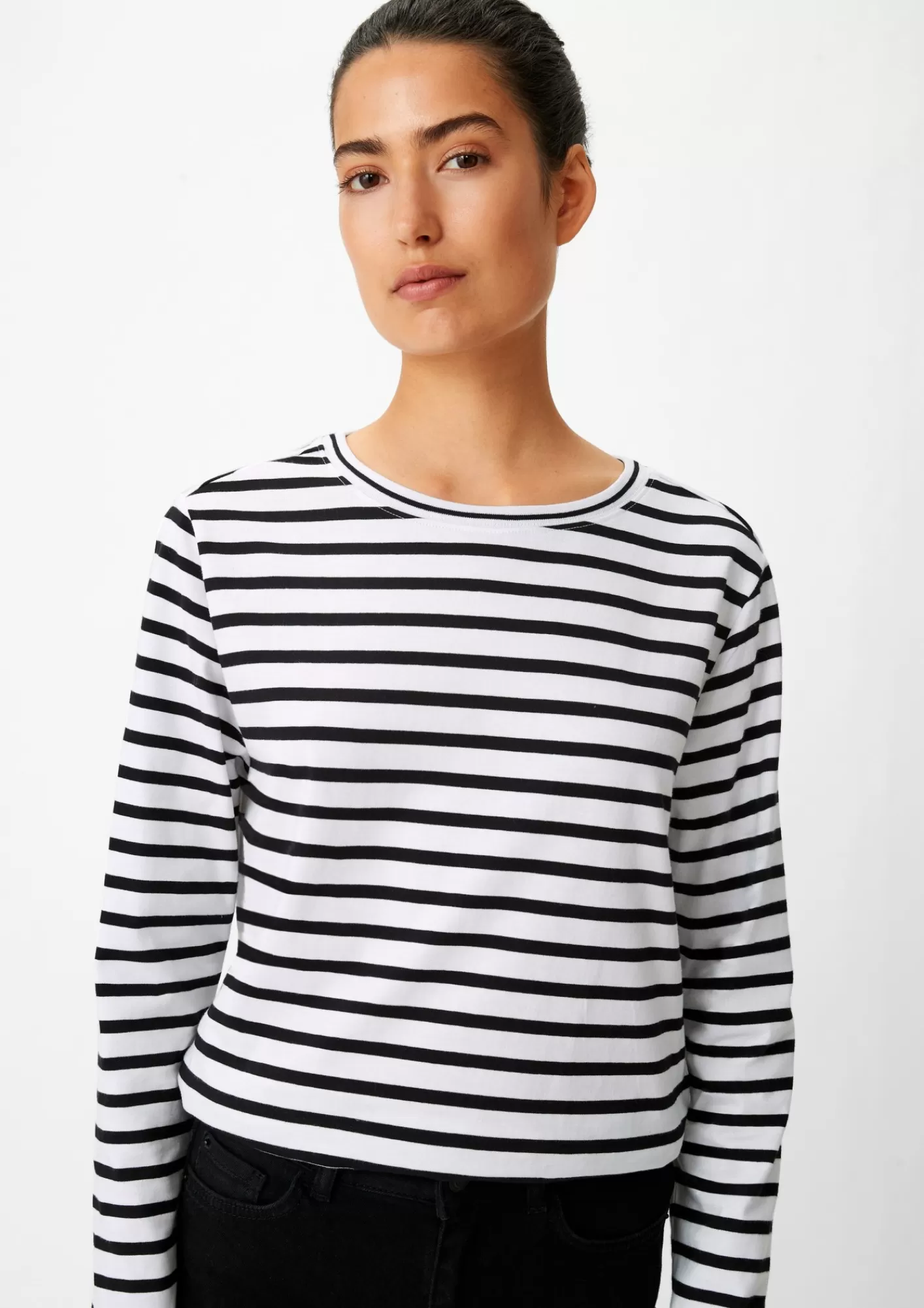 New Comma Longsleeve Mit Streifenmuster