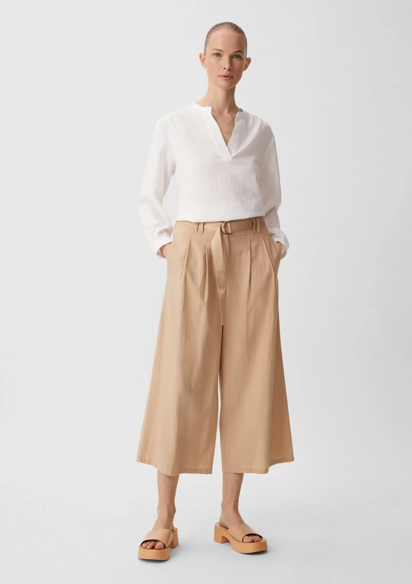Shop Comma Loose: Culotte Aus Leinenmix