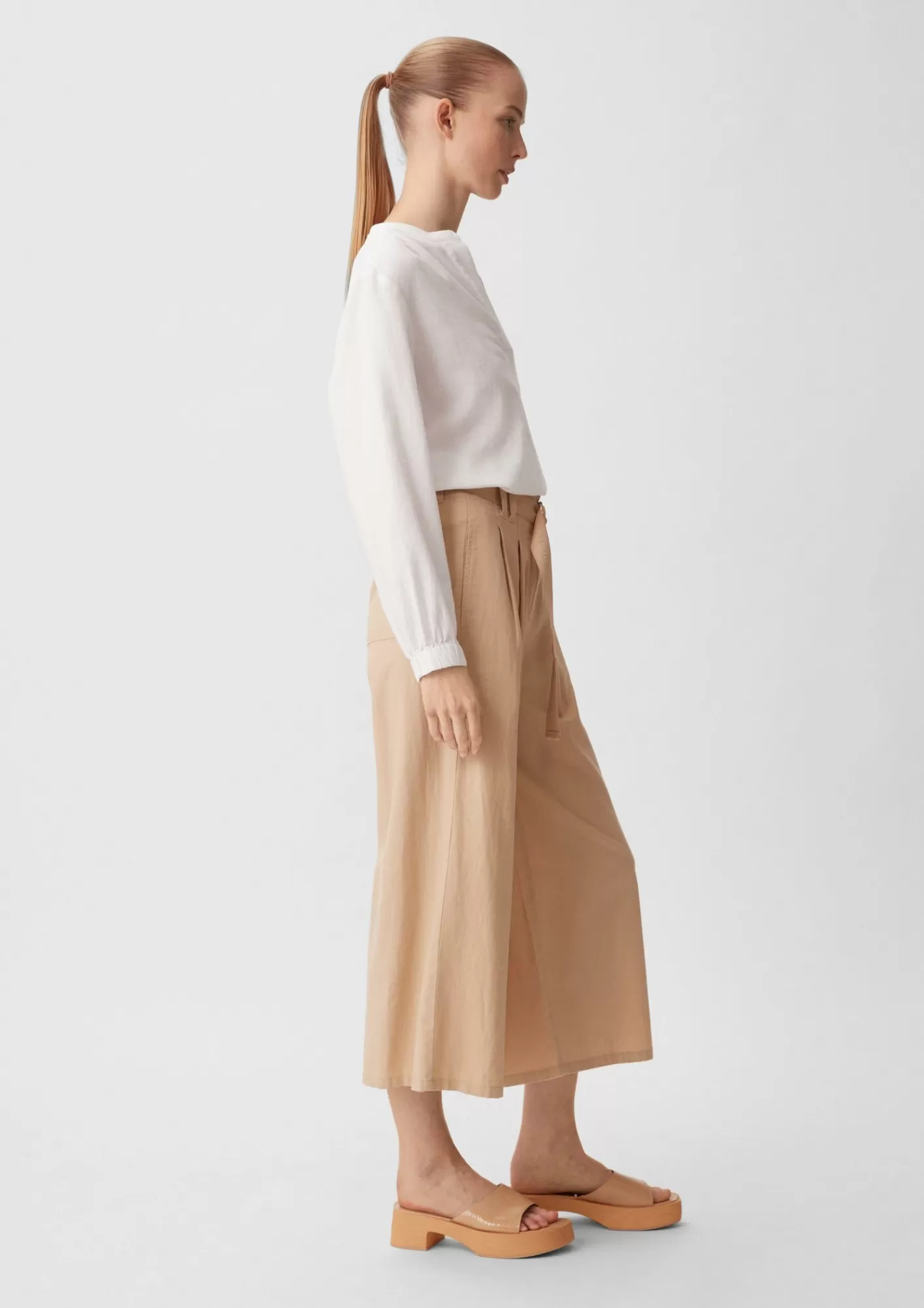 Shop Comma Loose: Culotte Aus Leinenmix