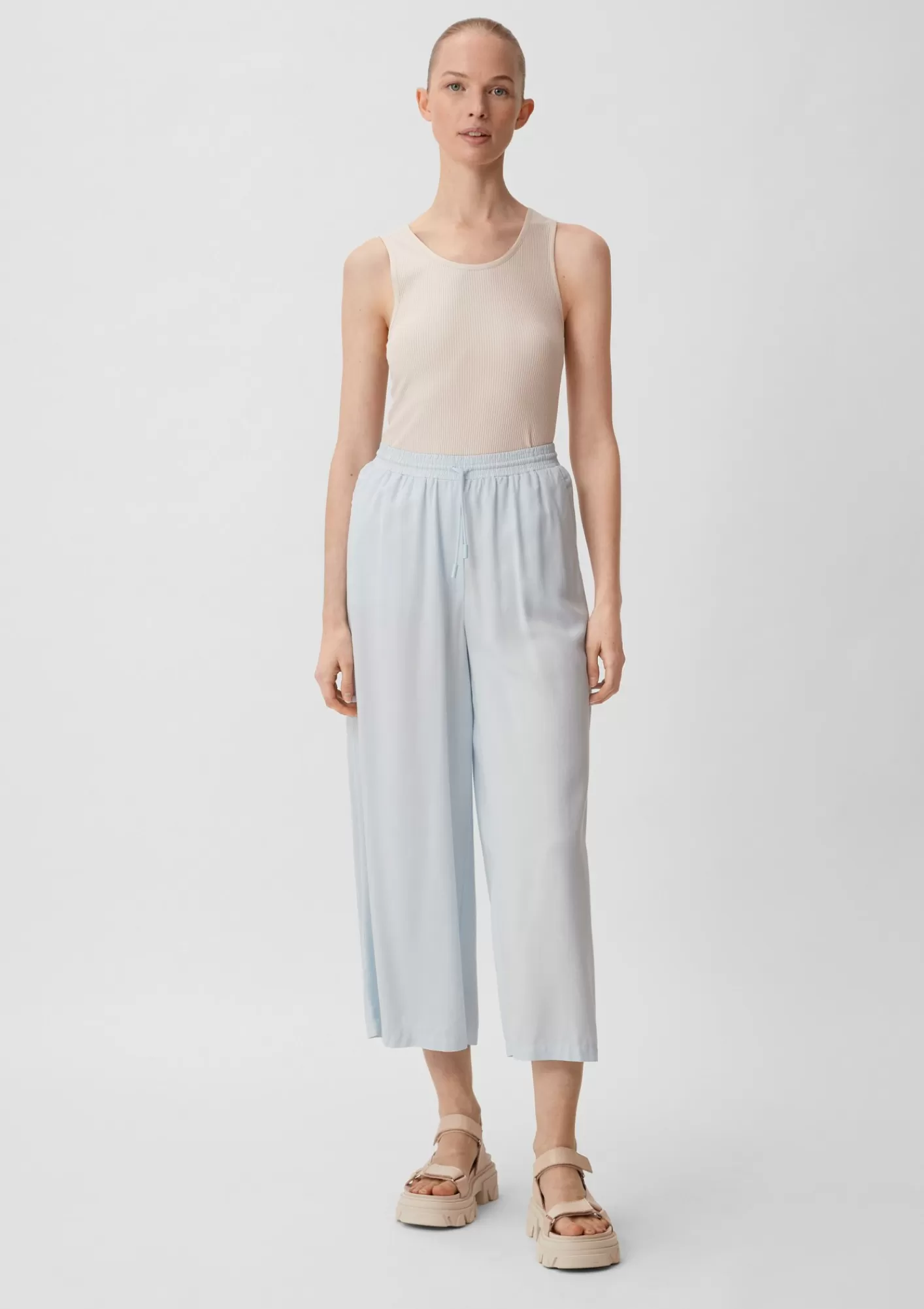 Fashion Comma Loose: Culotte Mit Elastikbund