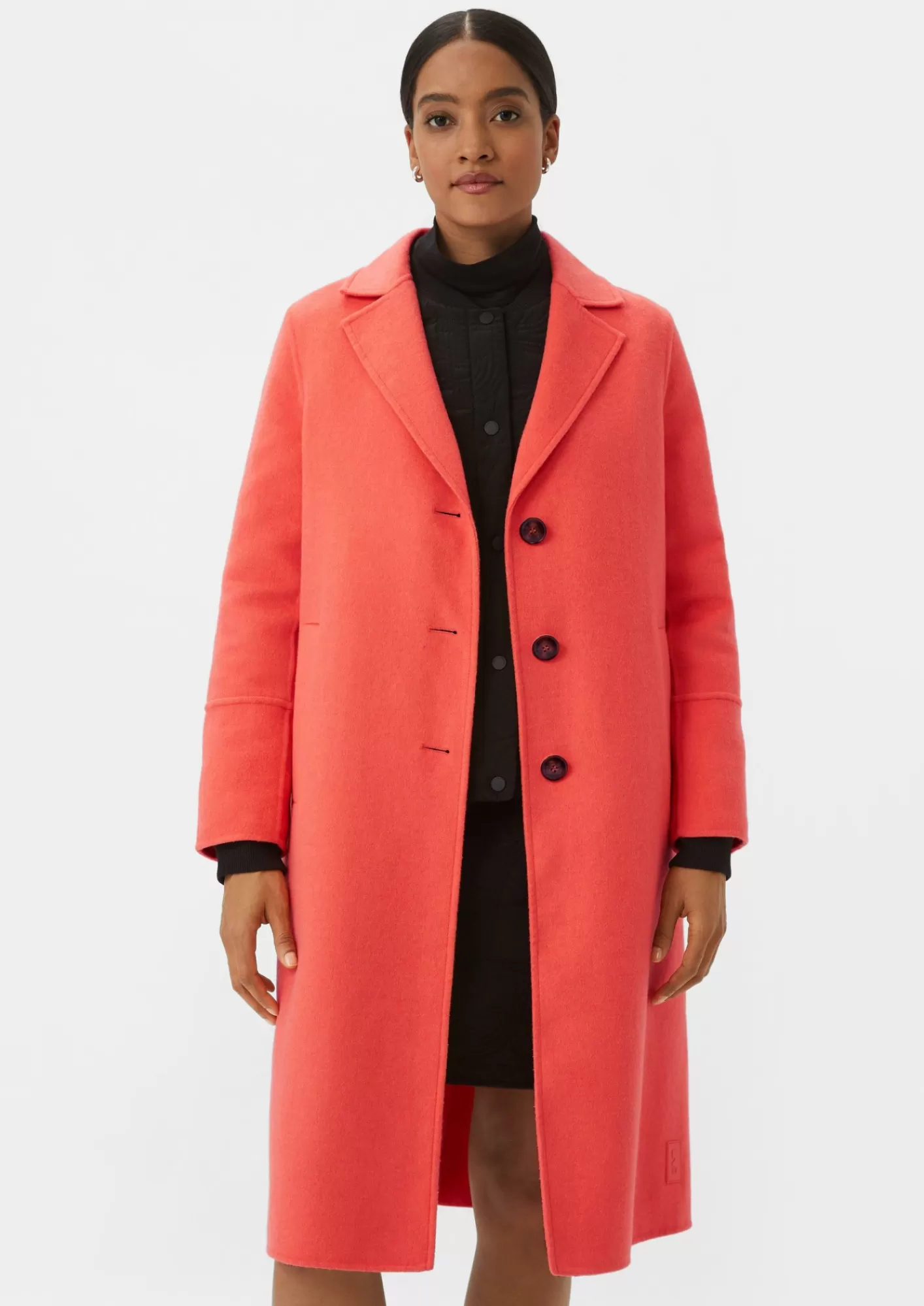 Fashion Comma Loose Fit Mäntel Aus Doubleface