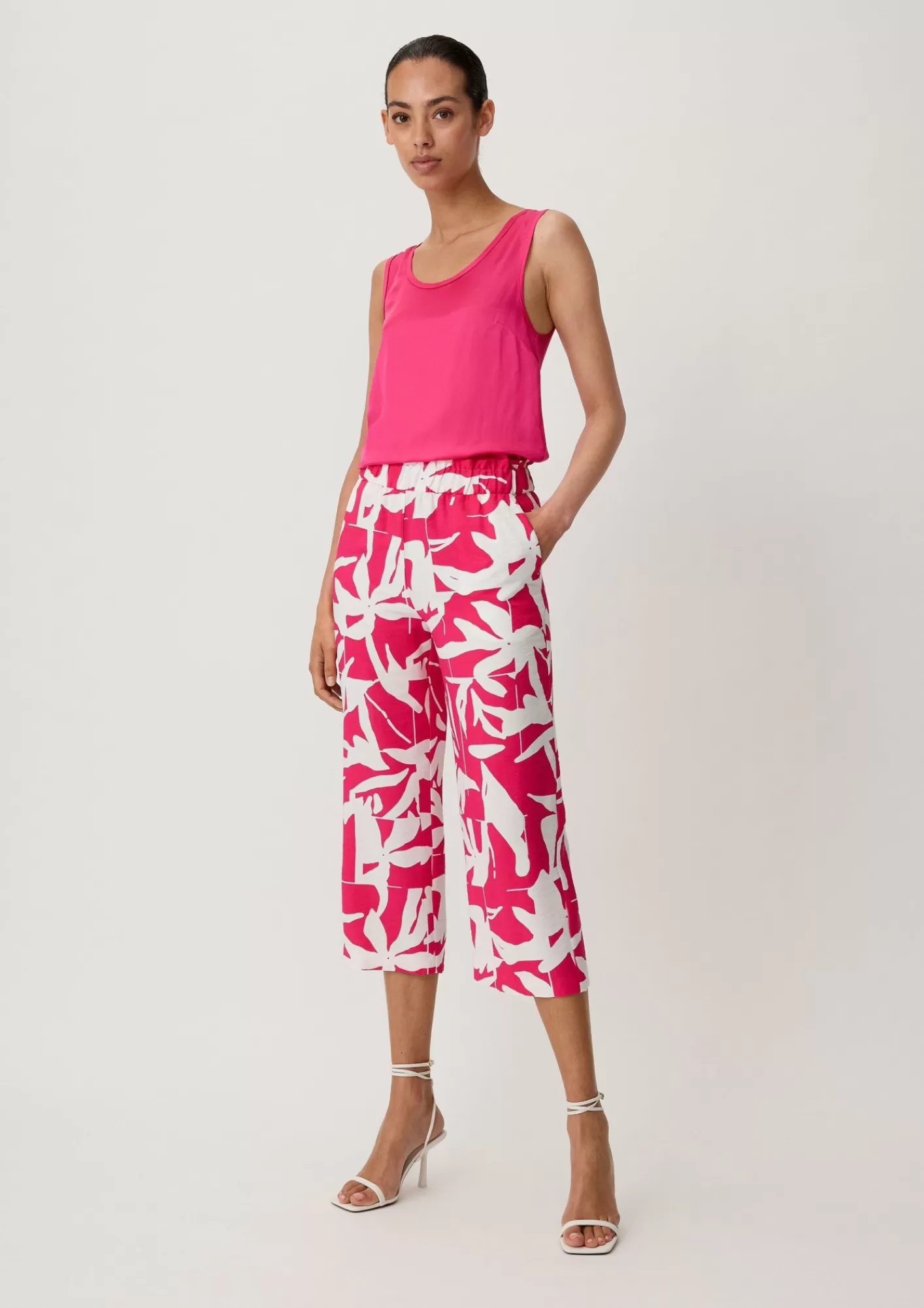 Sale Comma Loose: Hose Mit Allover-Print