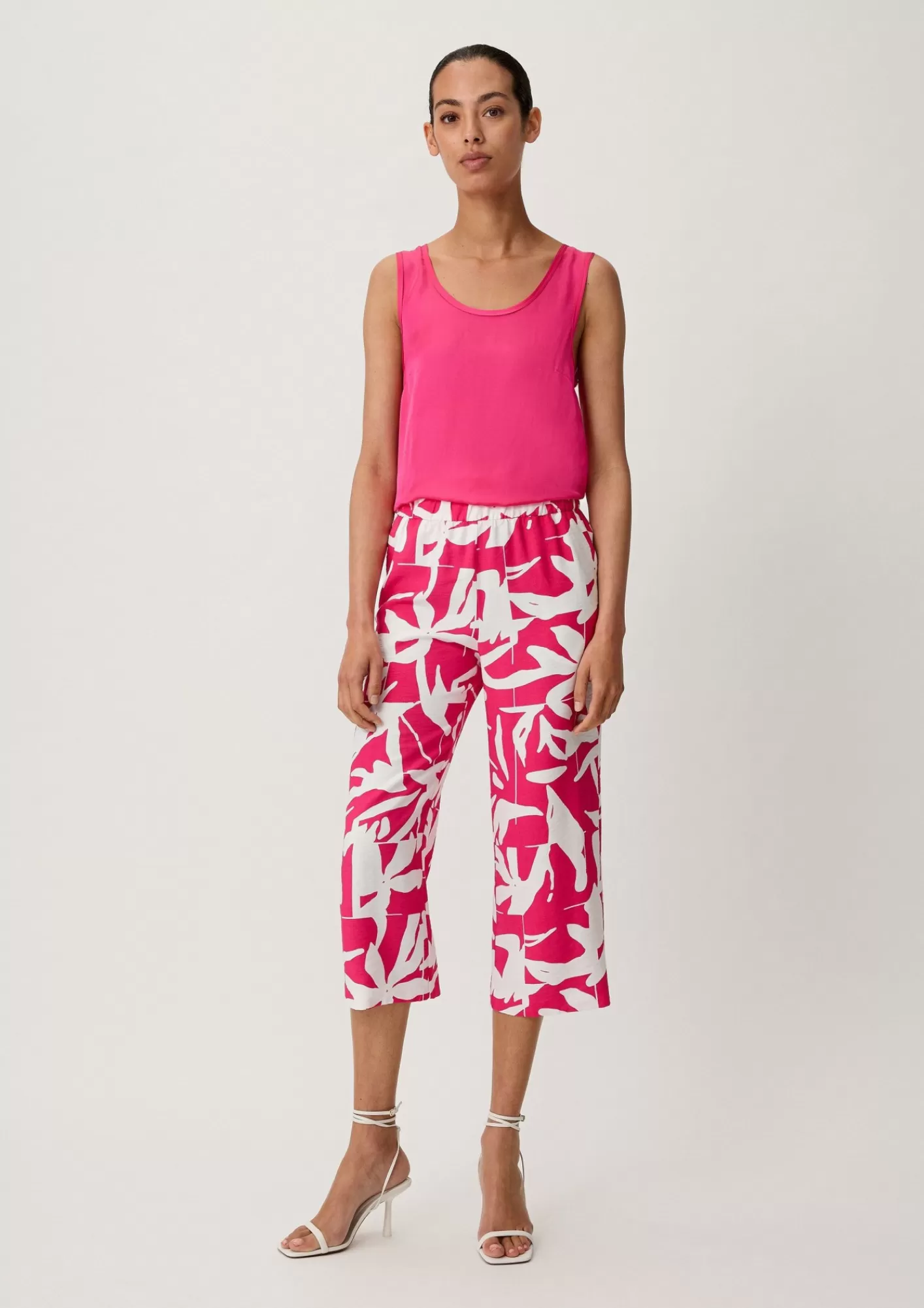 Sale Comma Loose: Hose Mit Allover-Print