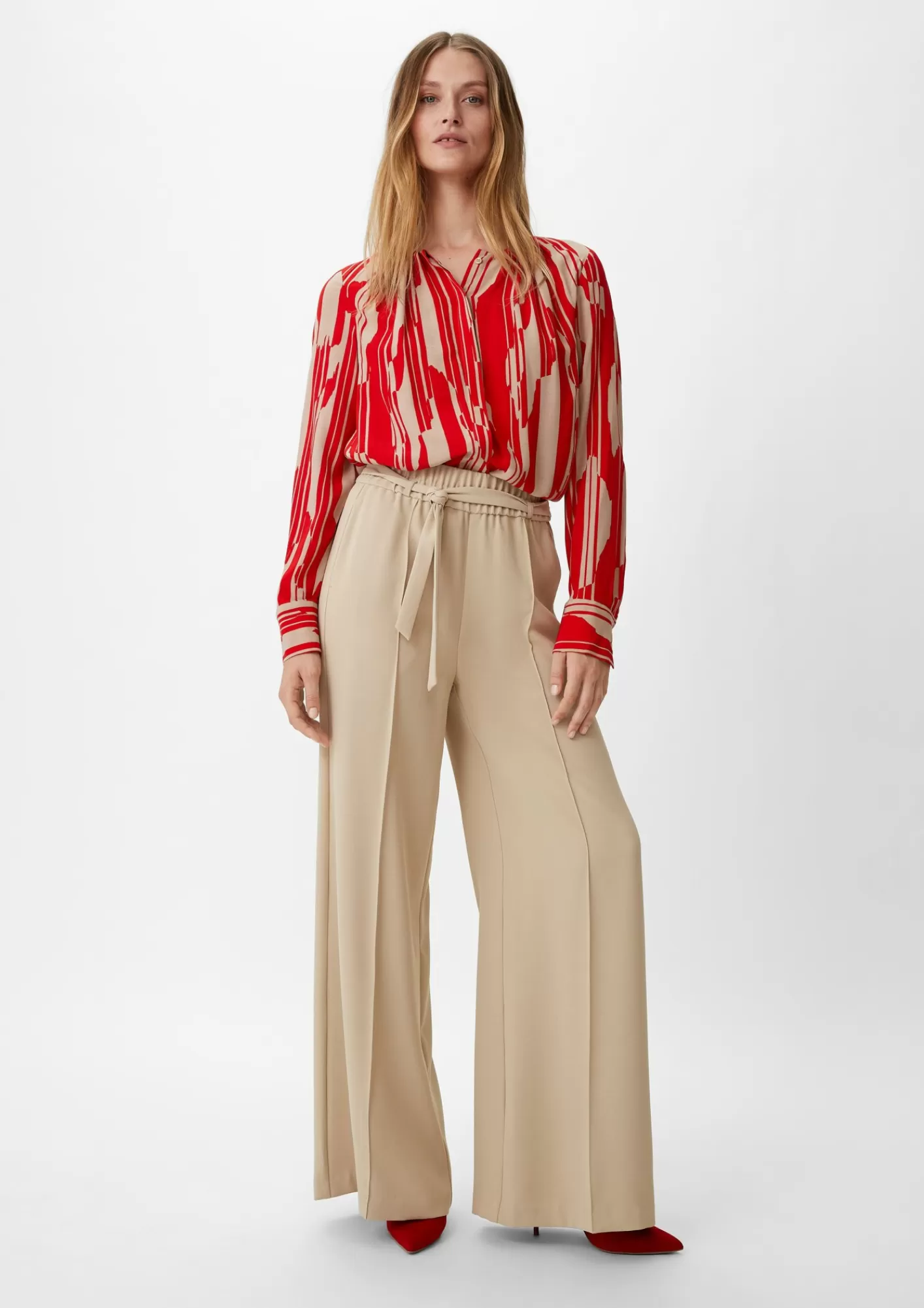 Fashion Comma Loose: Hose Mit Flared Leg