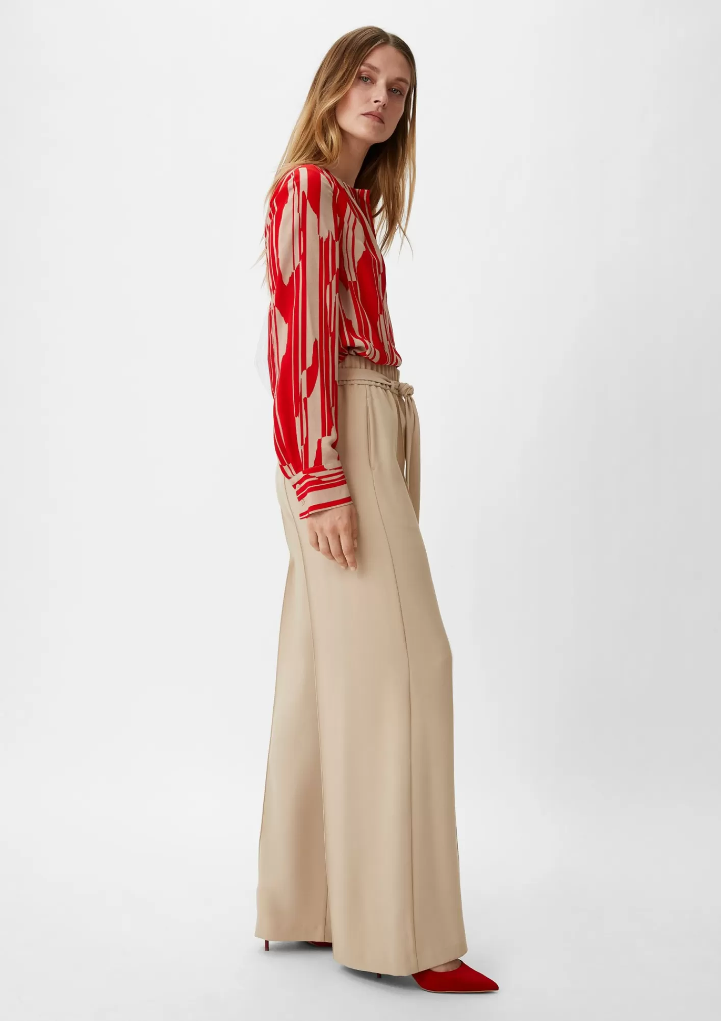 Fashion Comma Loose: Hose Mit Flared Leg