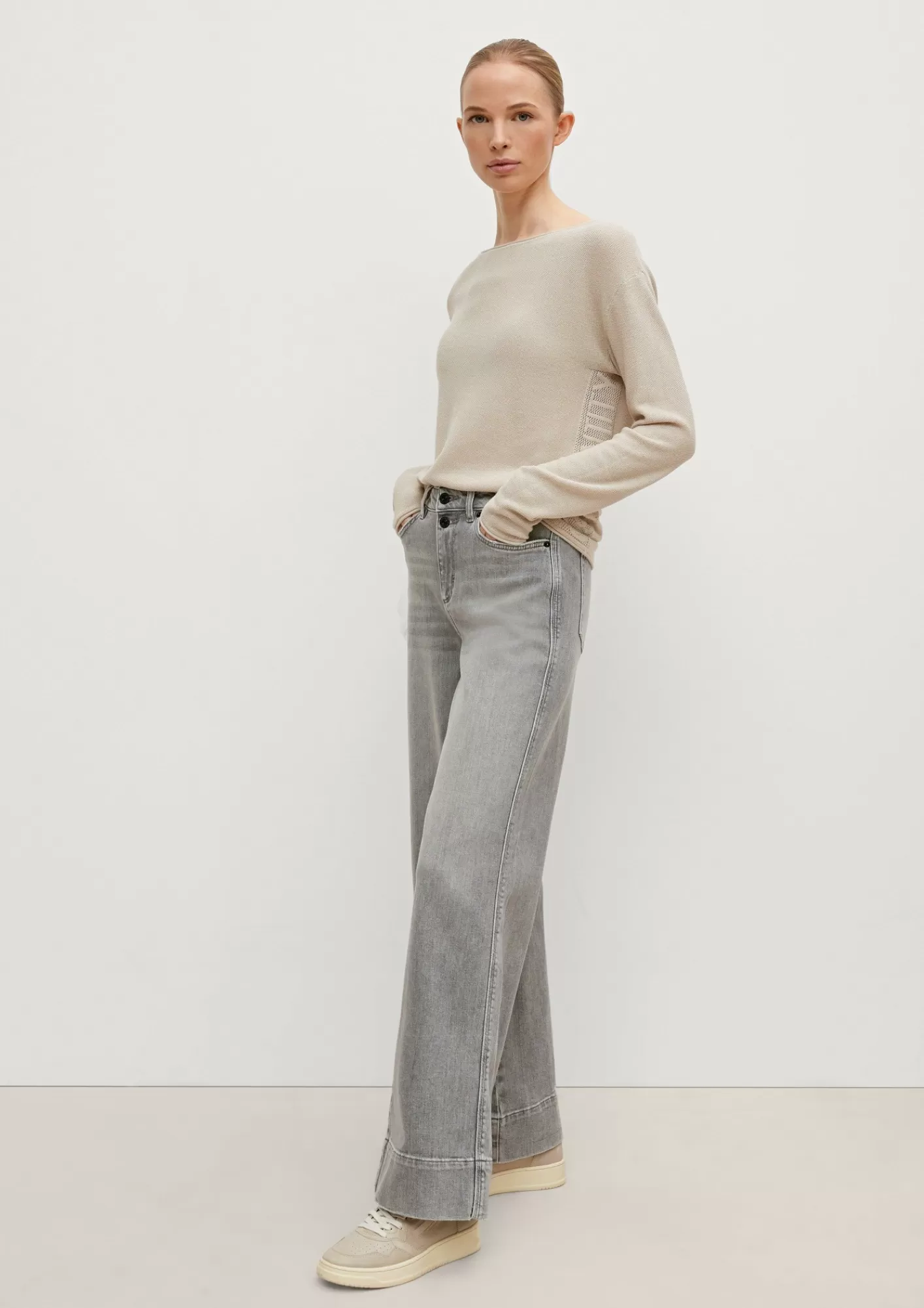New Comma Loose: Jeans Mit Wide Leg