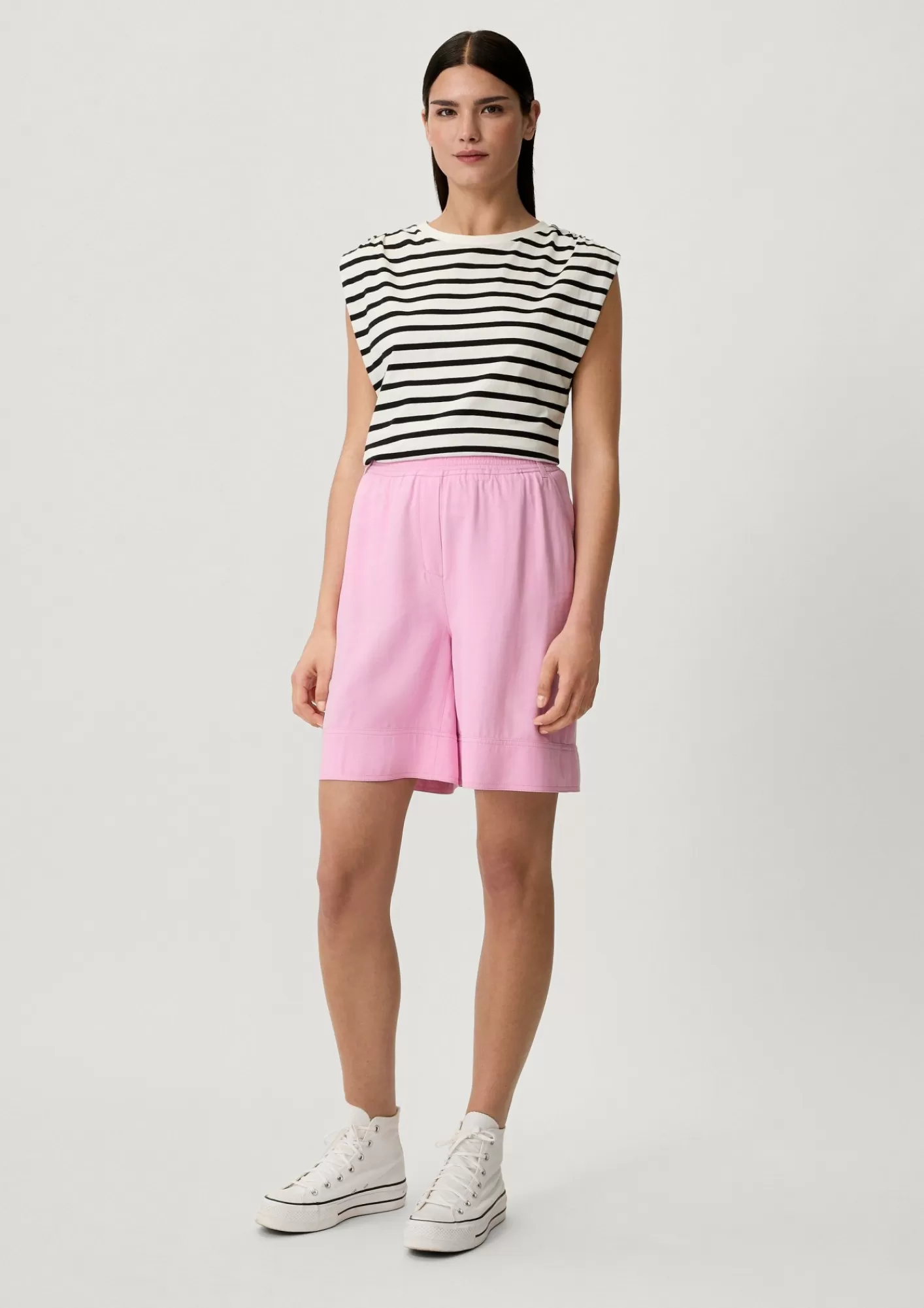 Outlet Comma Loose: Shorts Aus Twill