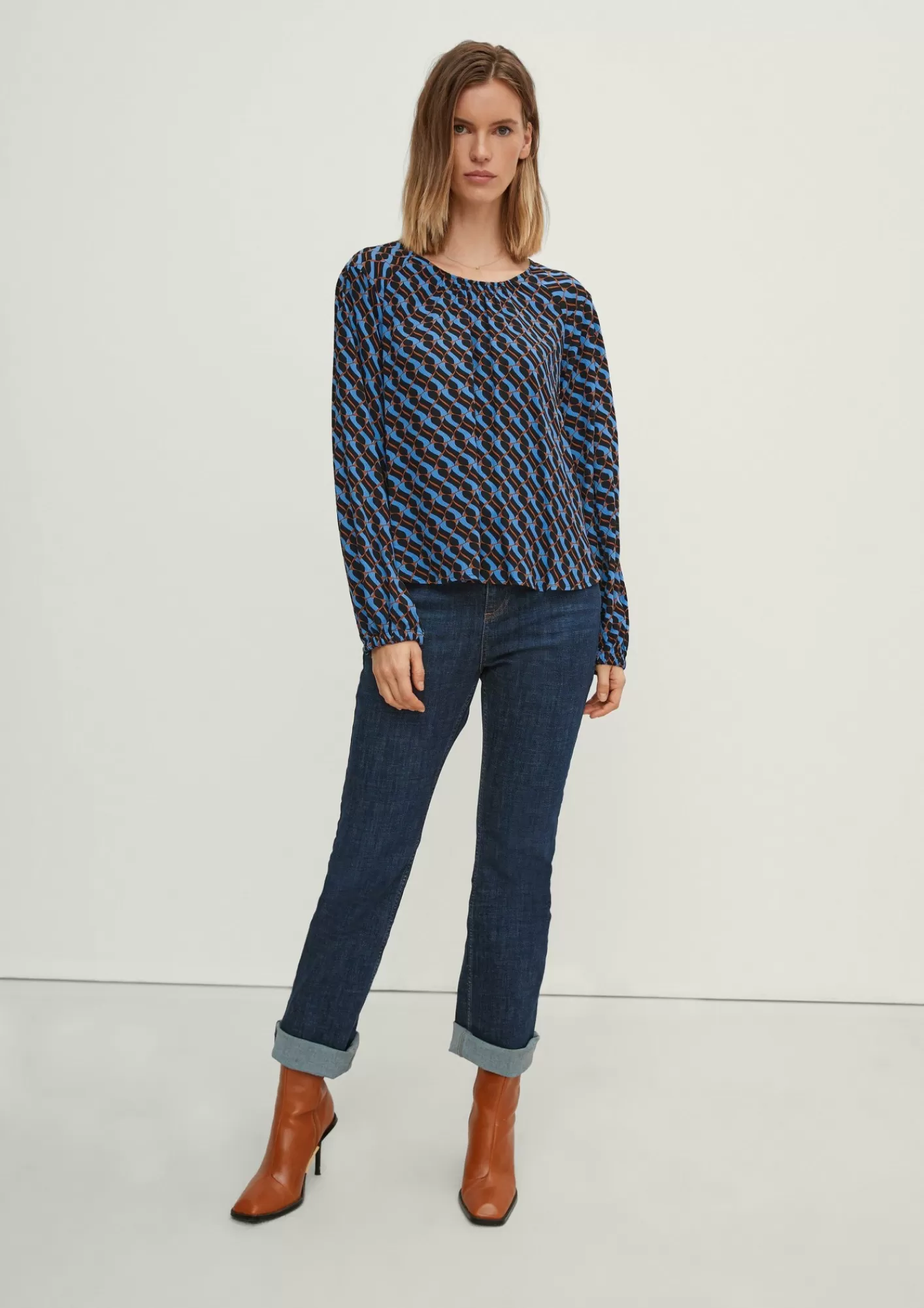 Discount Comma Luftige Bluse Mit Struktur