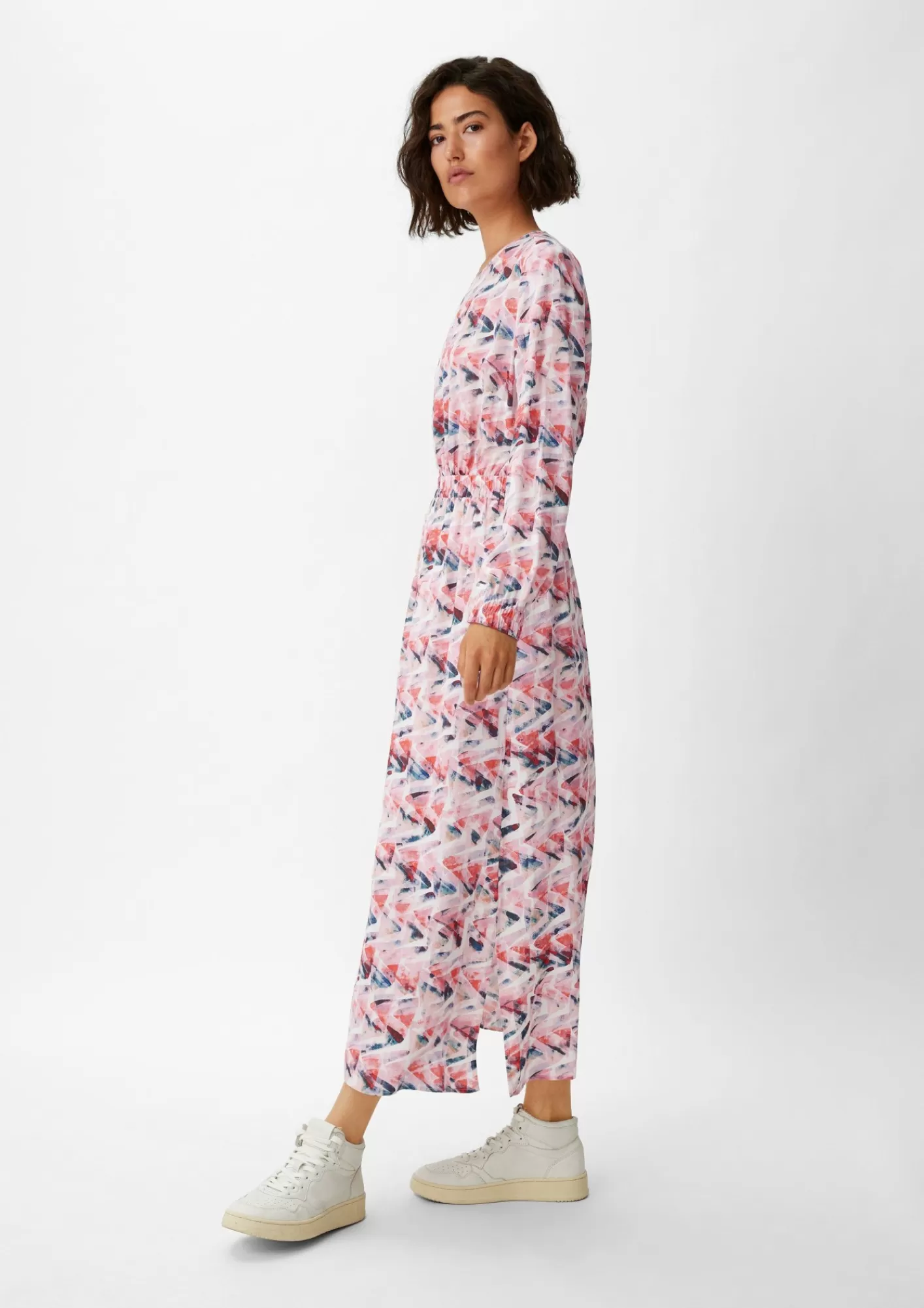 Clearance Comma Maxi-Kleid Aus Viskose