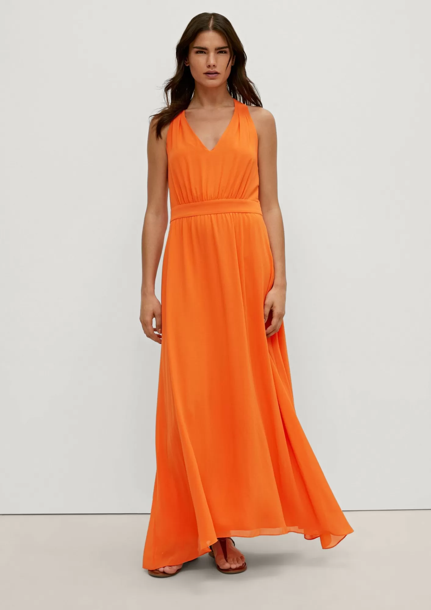Outlet Comma Maxi-Kleid Mit Allover-Muster