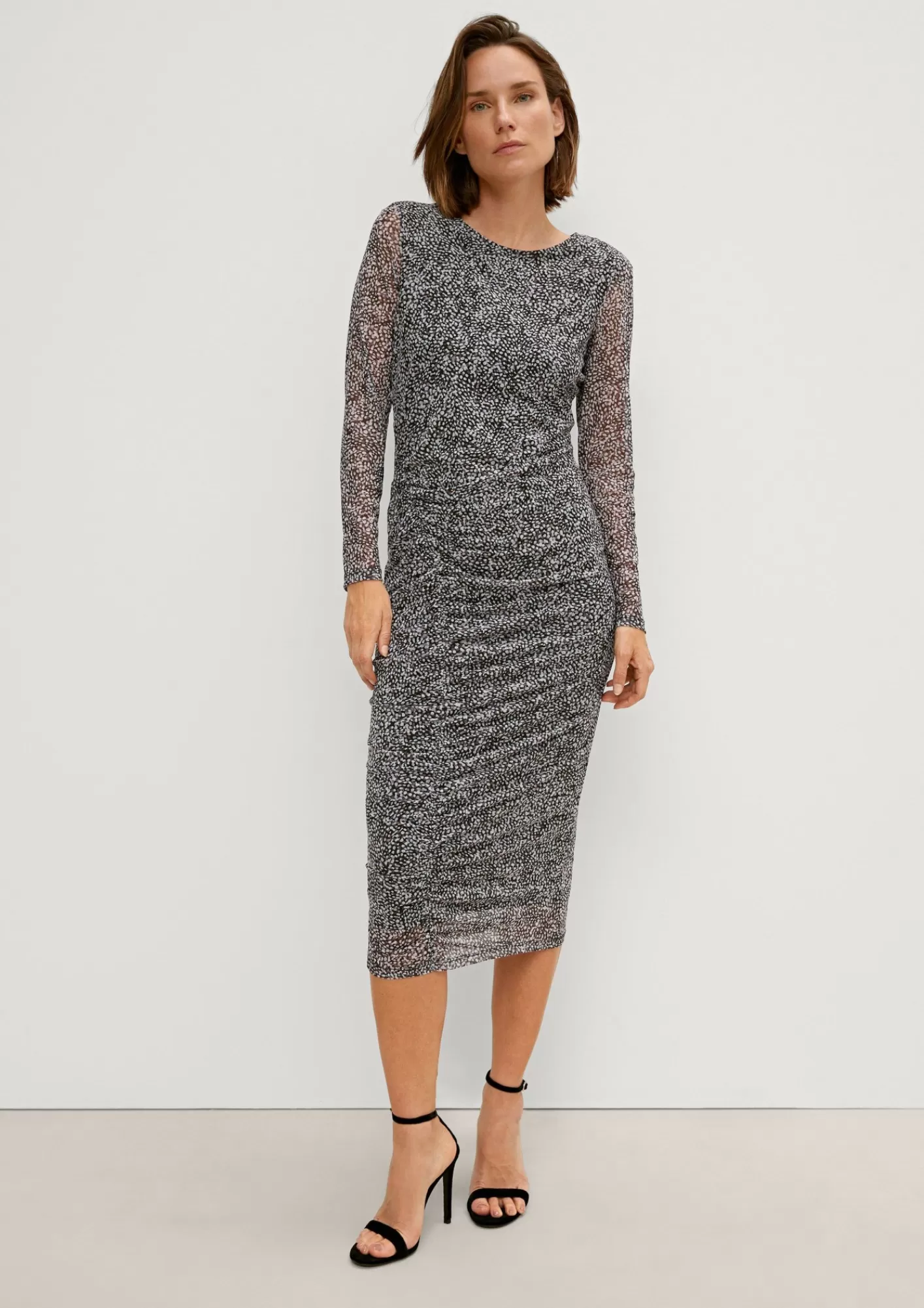 Cheap Comma Meshkleid Mit Alloverprint