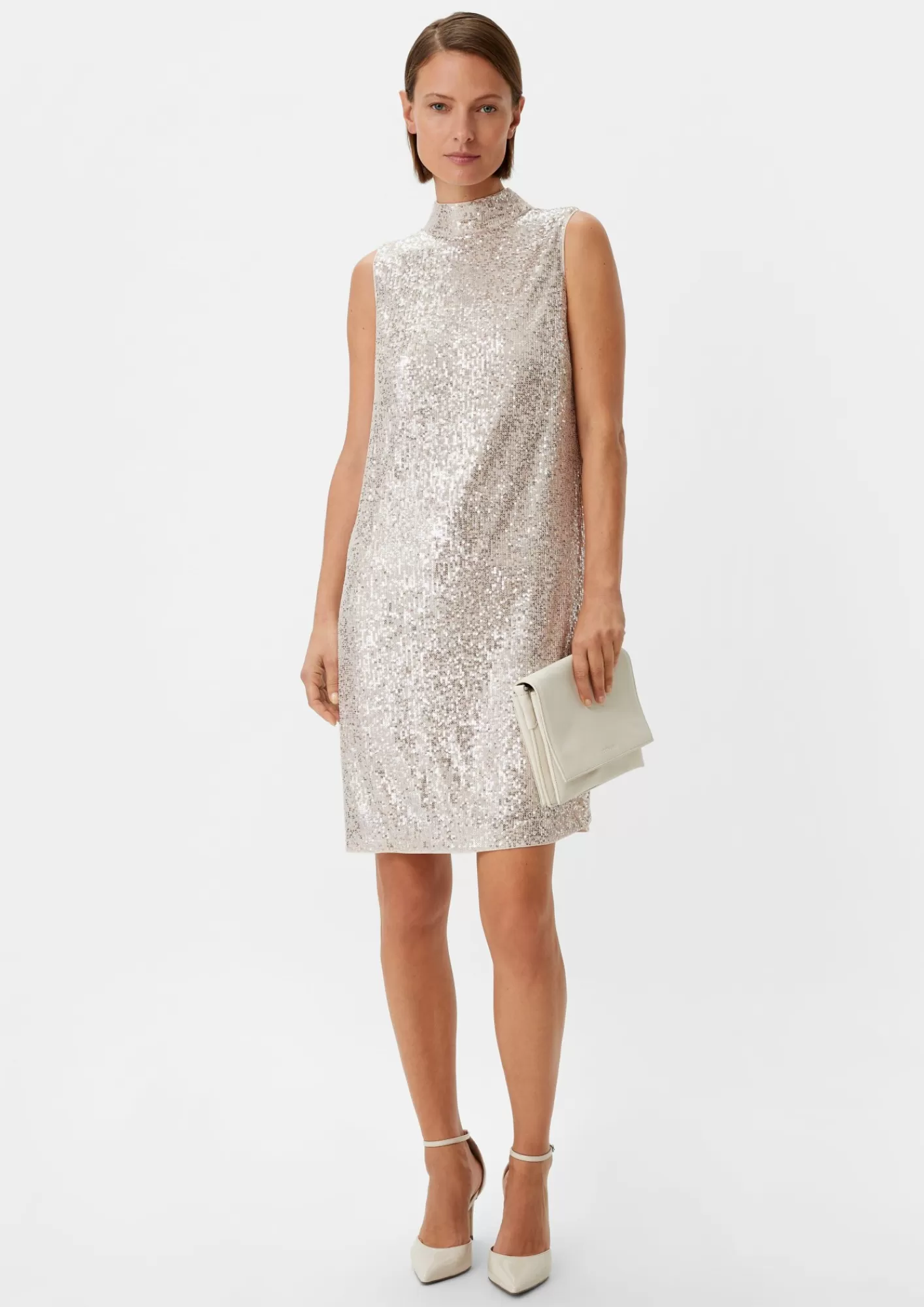 Cheap Comma Mesh-Kleid Mit Pailletten