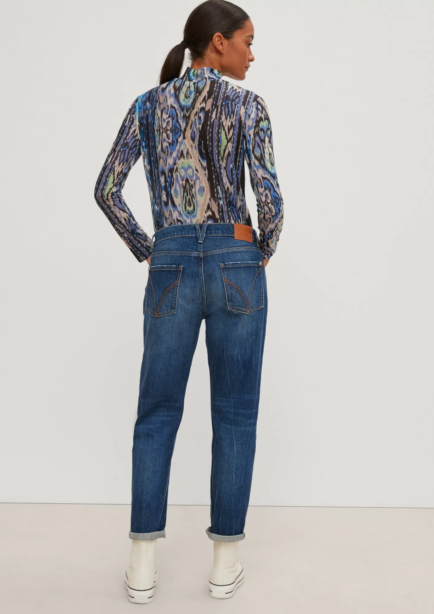 Flash Sale Comma Mesh-Shirt Mit Alloverprint