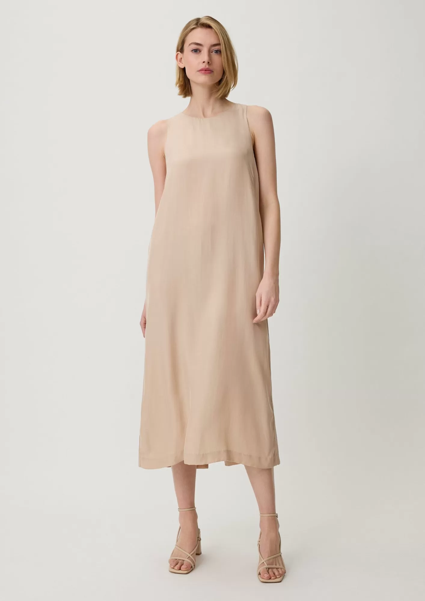 Hot Comma Midikleid Aus Cupro-Mix