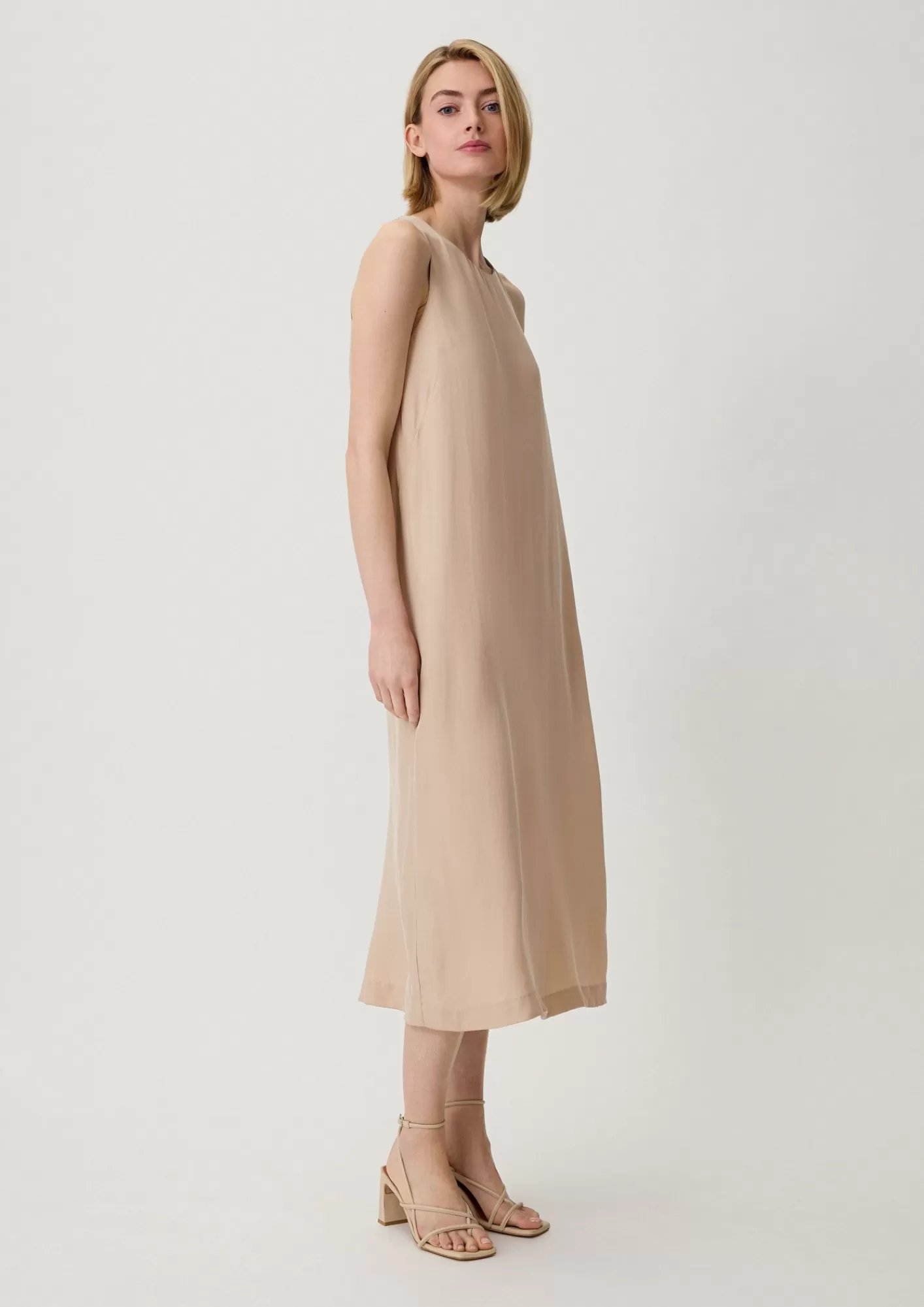 Hot Comma Midikleid Aus Cupro-Mix