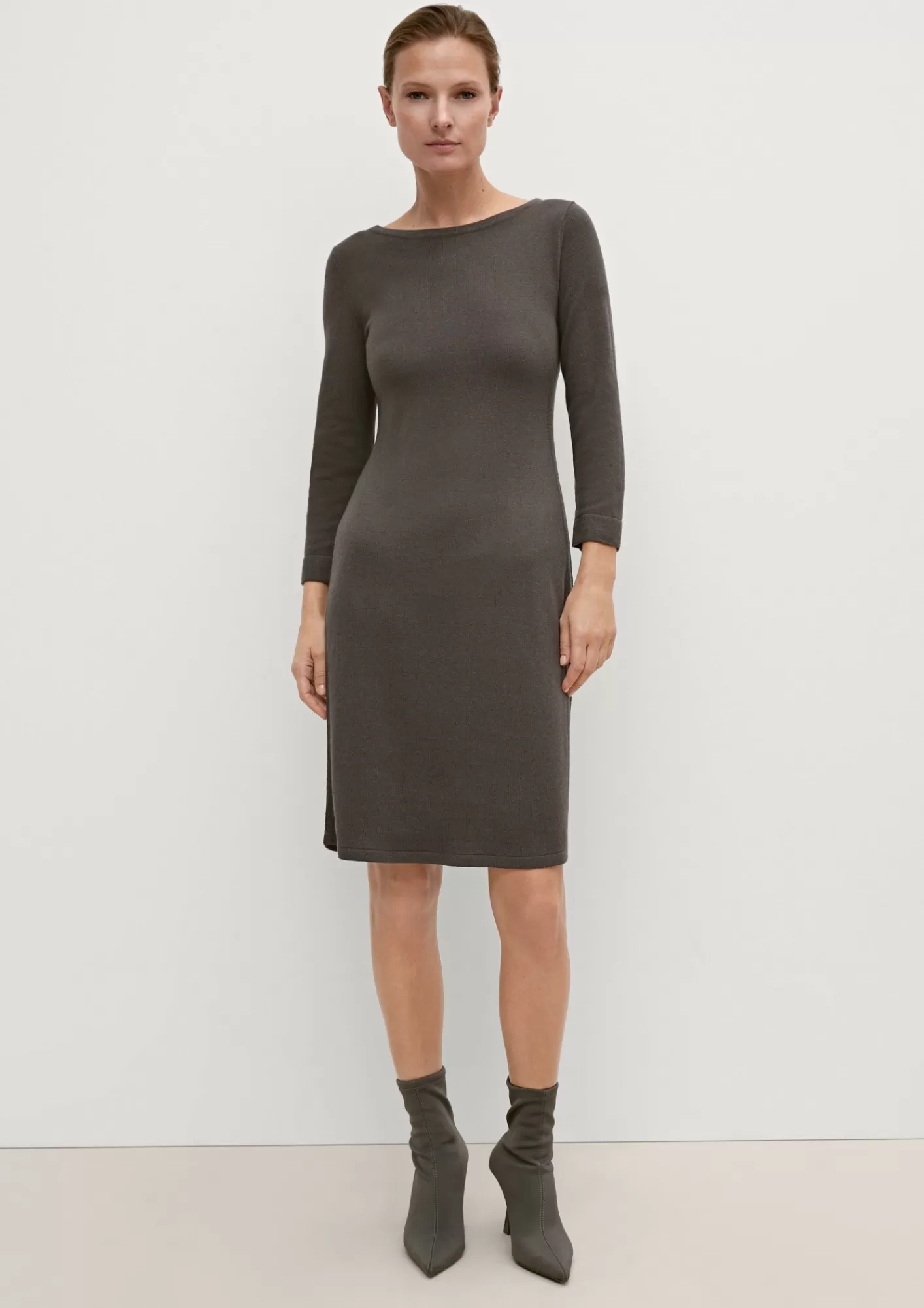 Sale Comma Midikleid Aus Kaschmirmix