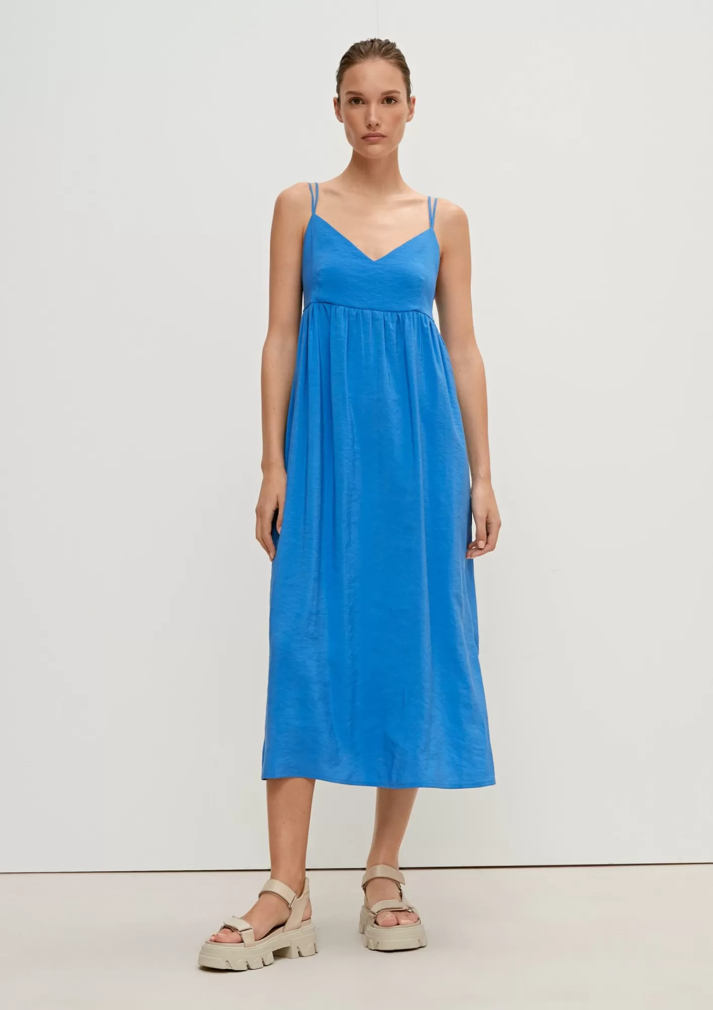 Fashion Comma Midikleid Aus Modalmix
