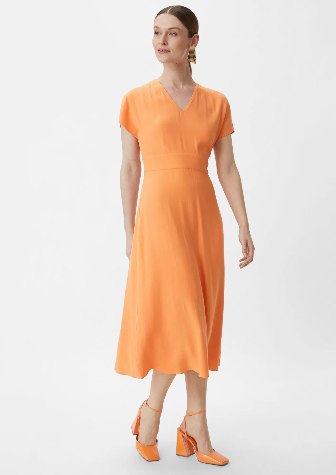 Best Comma Midi-Kleid Aus Satin