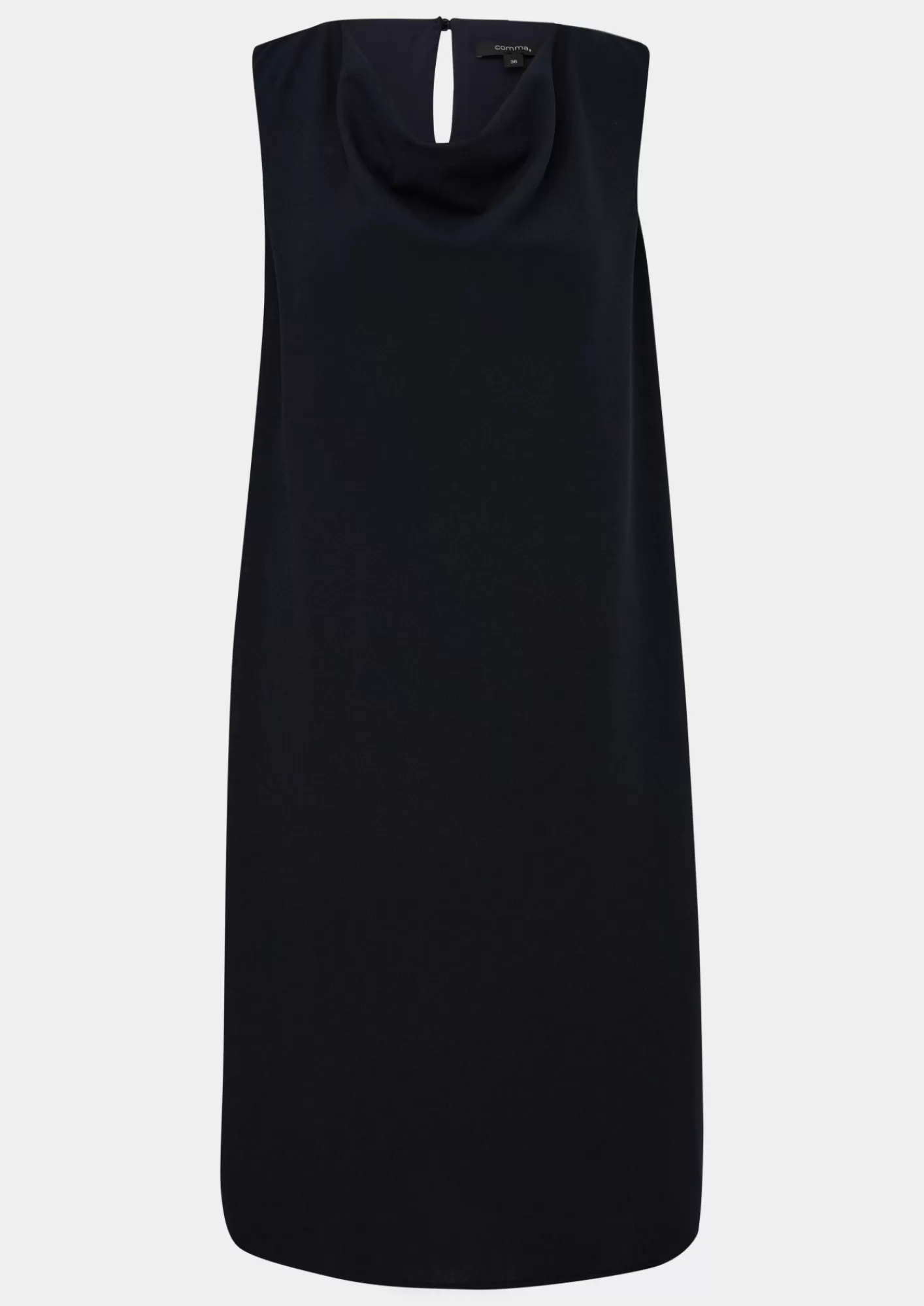 Online Comma Midikleid Mit Crepestruktur