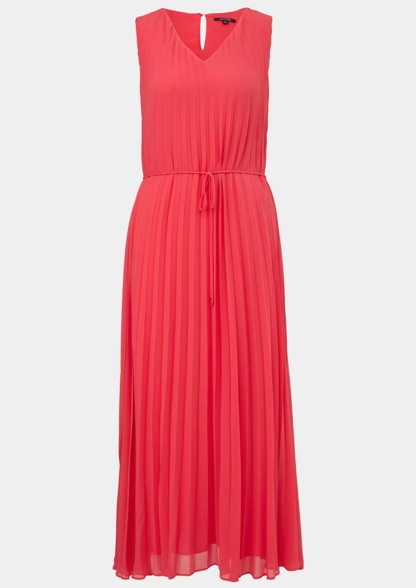 Best Sale Comma Midikleid Mit Plisseefalten