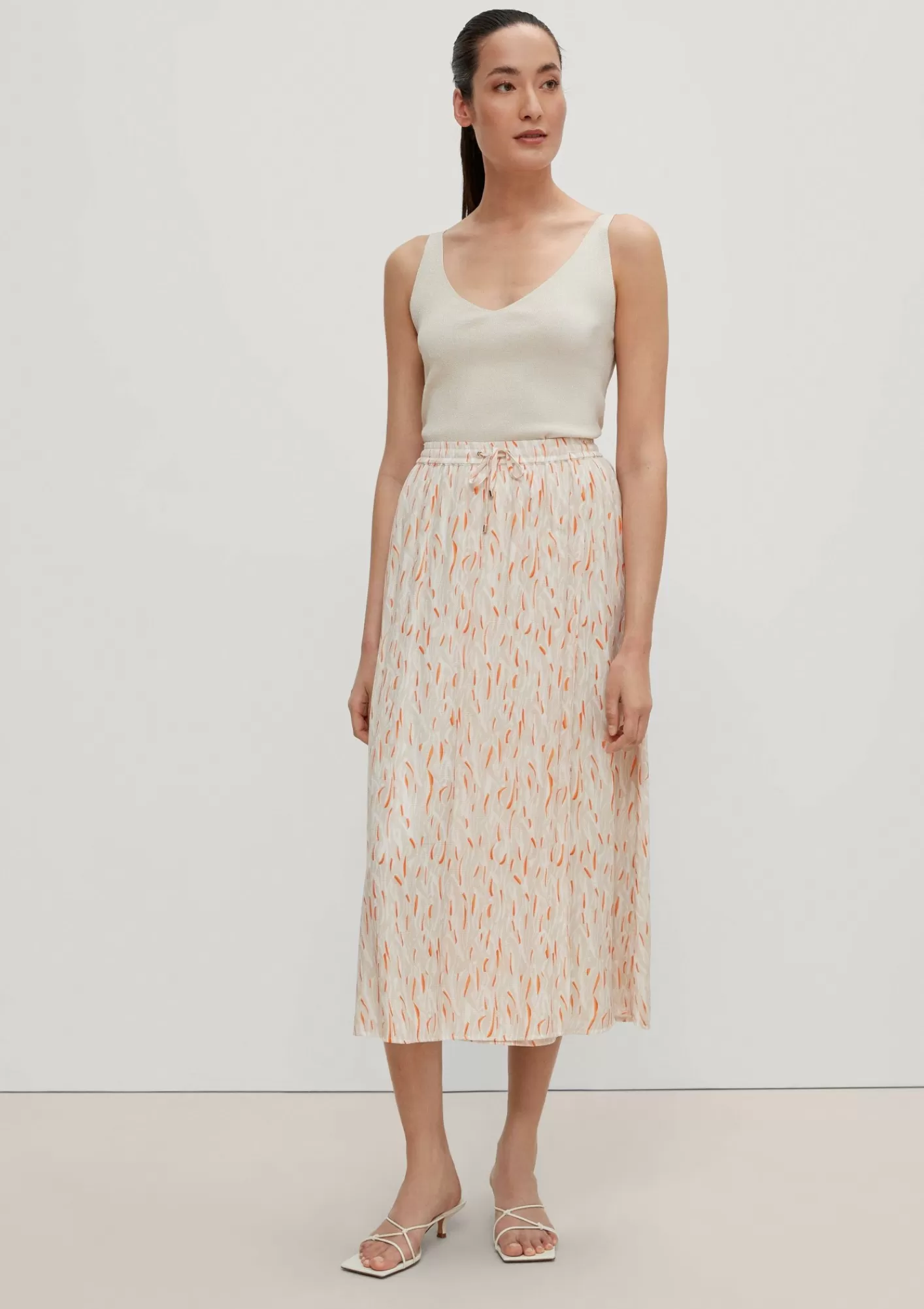 Sale Comma Midi-Rock Mit Layering-Detail