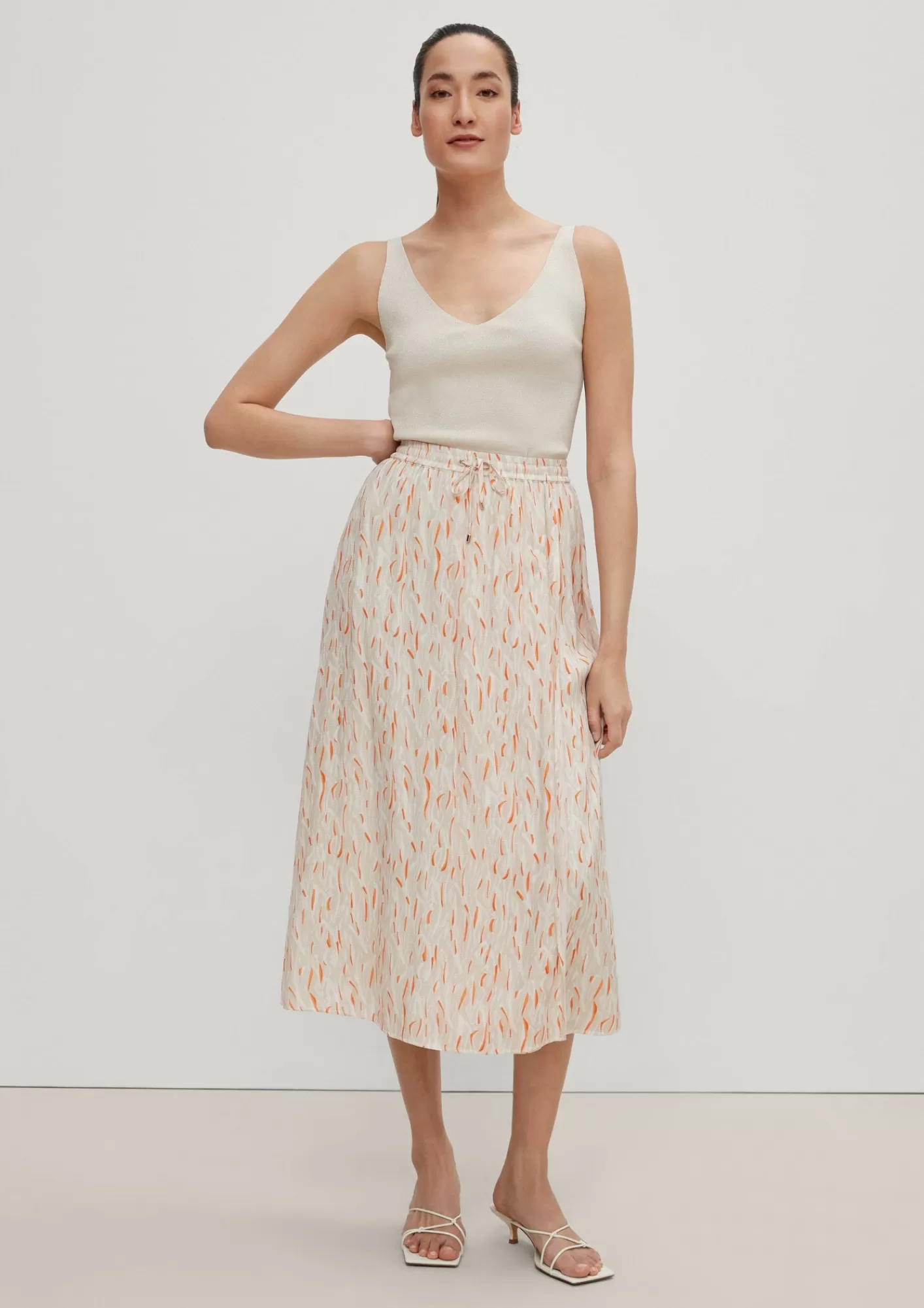 Sale Comma Midi-Rock Mit Layering-Detail