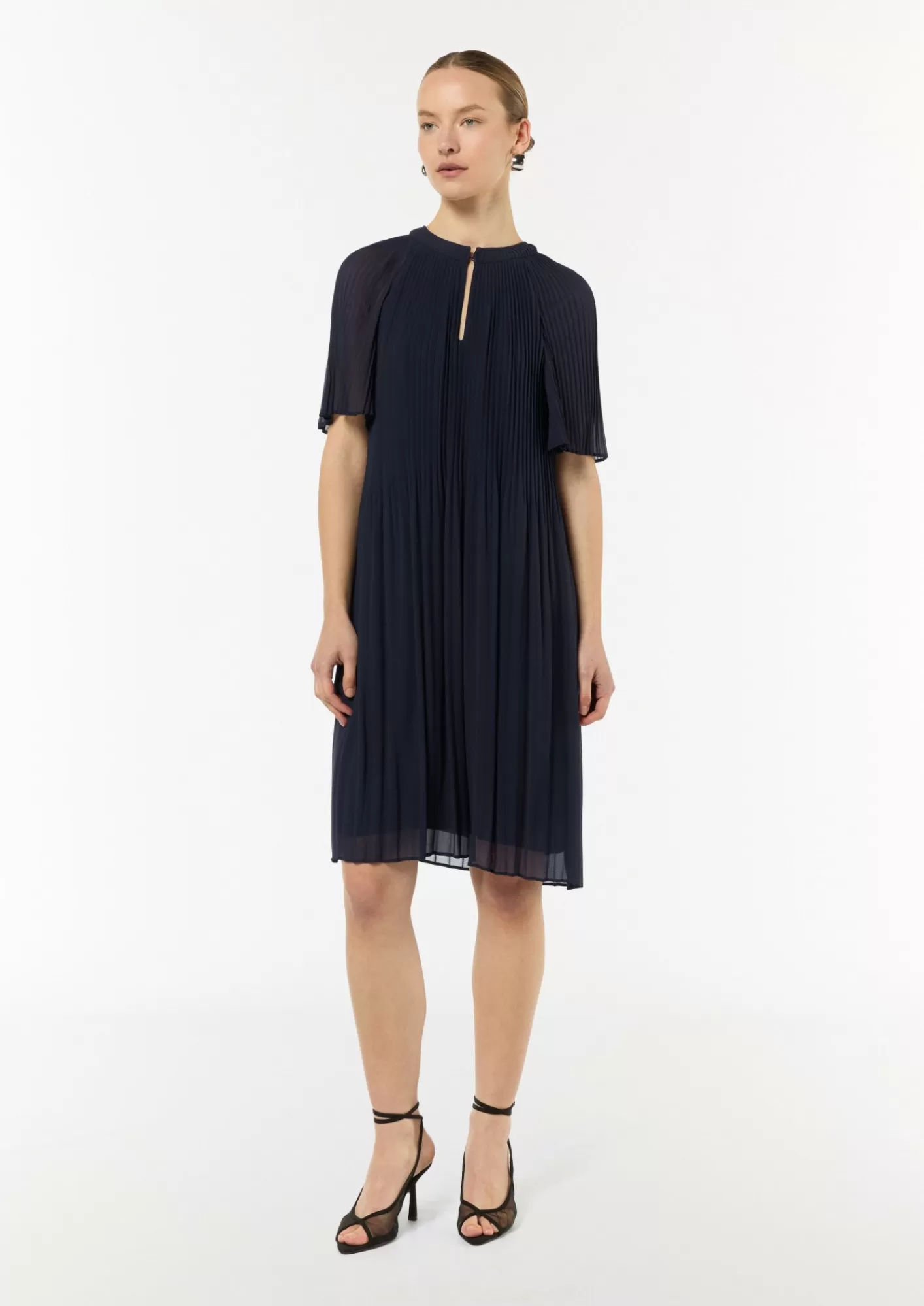 Best Sale Comma Minikleid Aus Chiffon