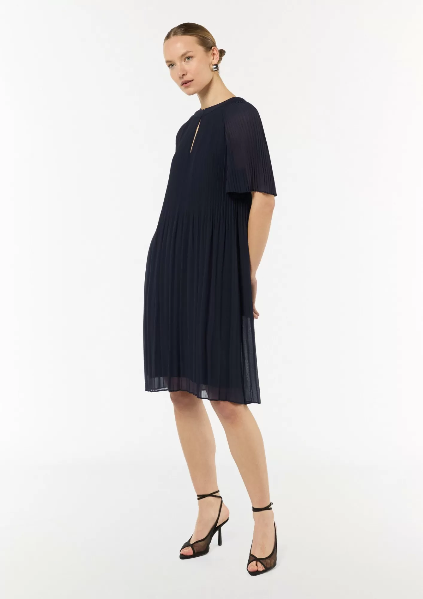 Best Sale Comma Minikleid Aus Chiffon