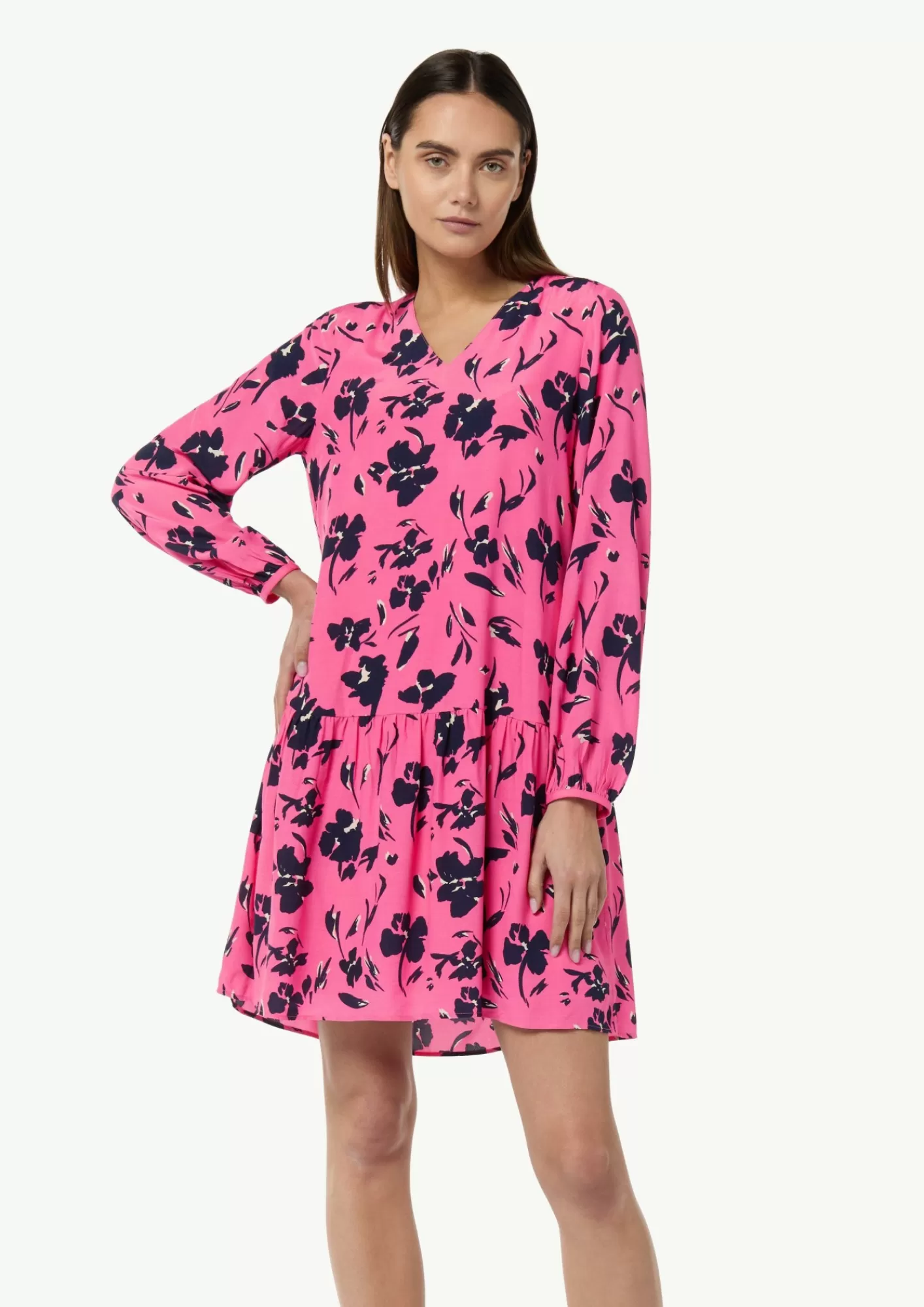 Fashion Comma Minikleid Aus Viskose