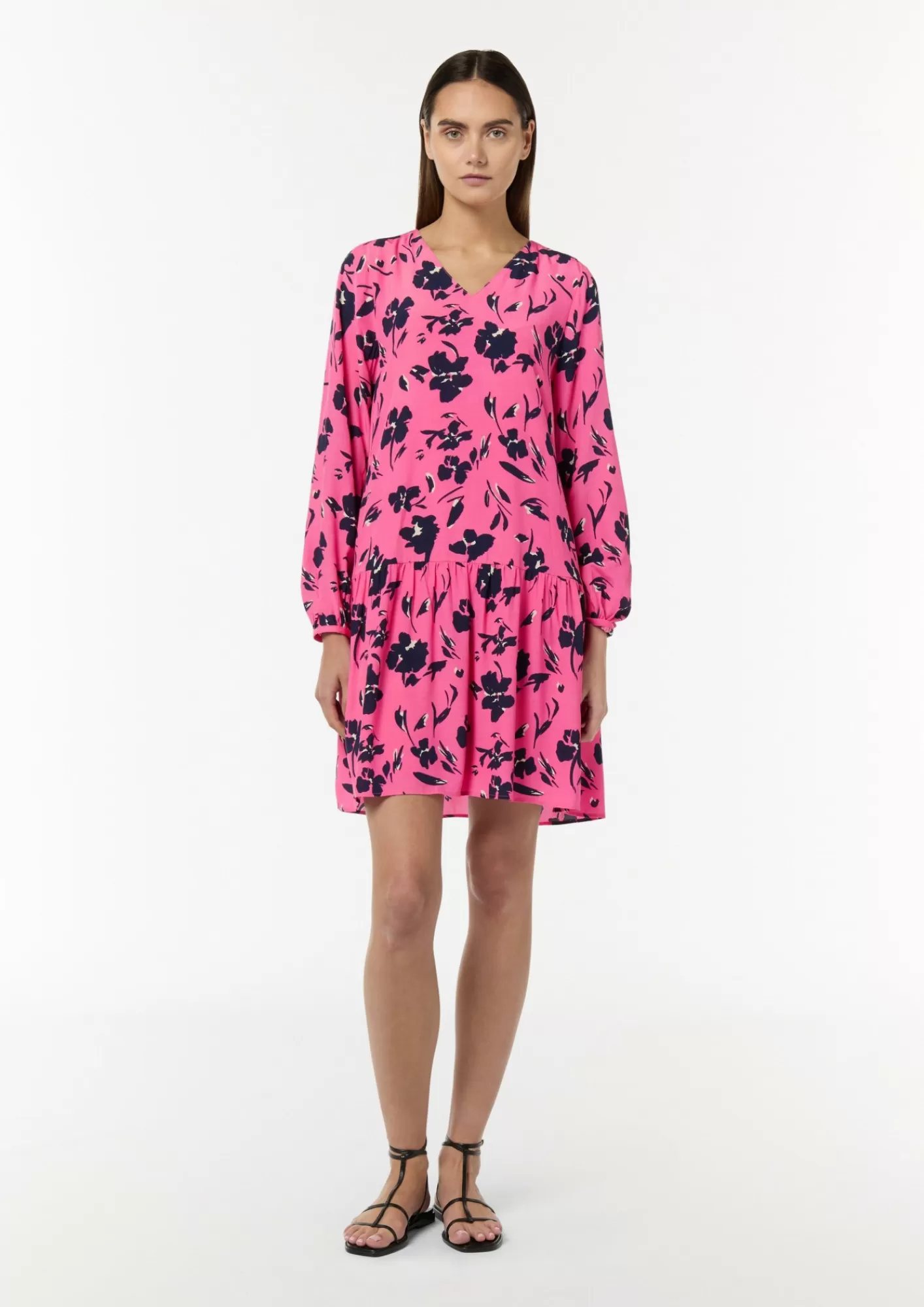 Fashion Comma Minikleid Aus Viskose