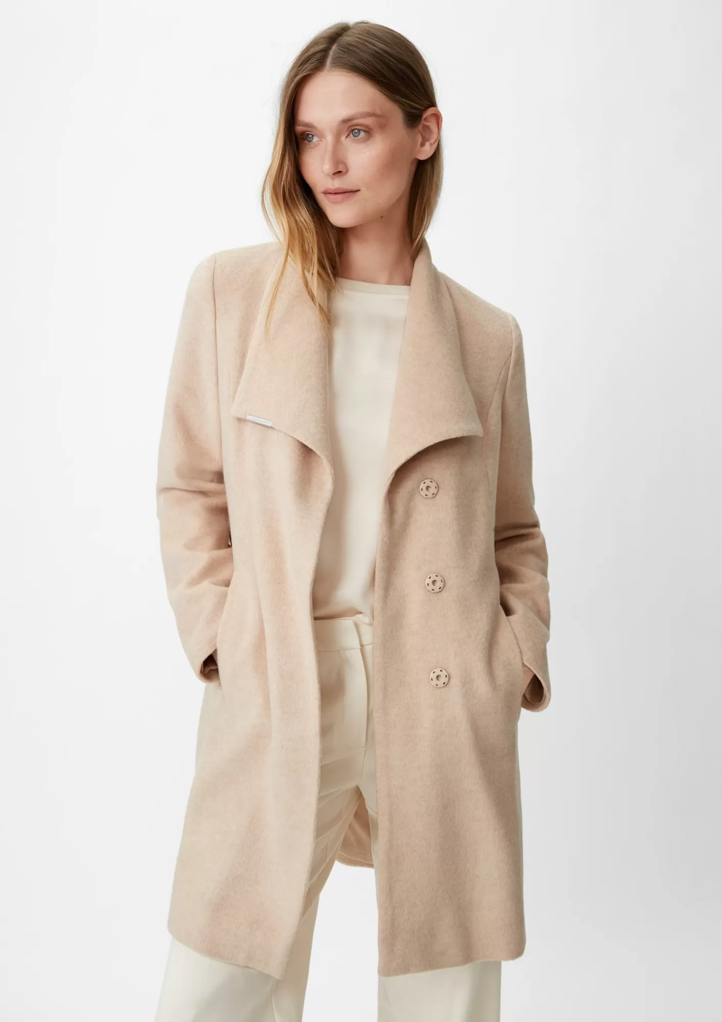 Store Comma Mäntel Aus Wollmix