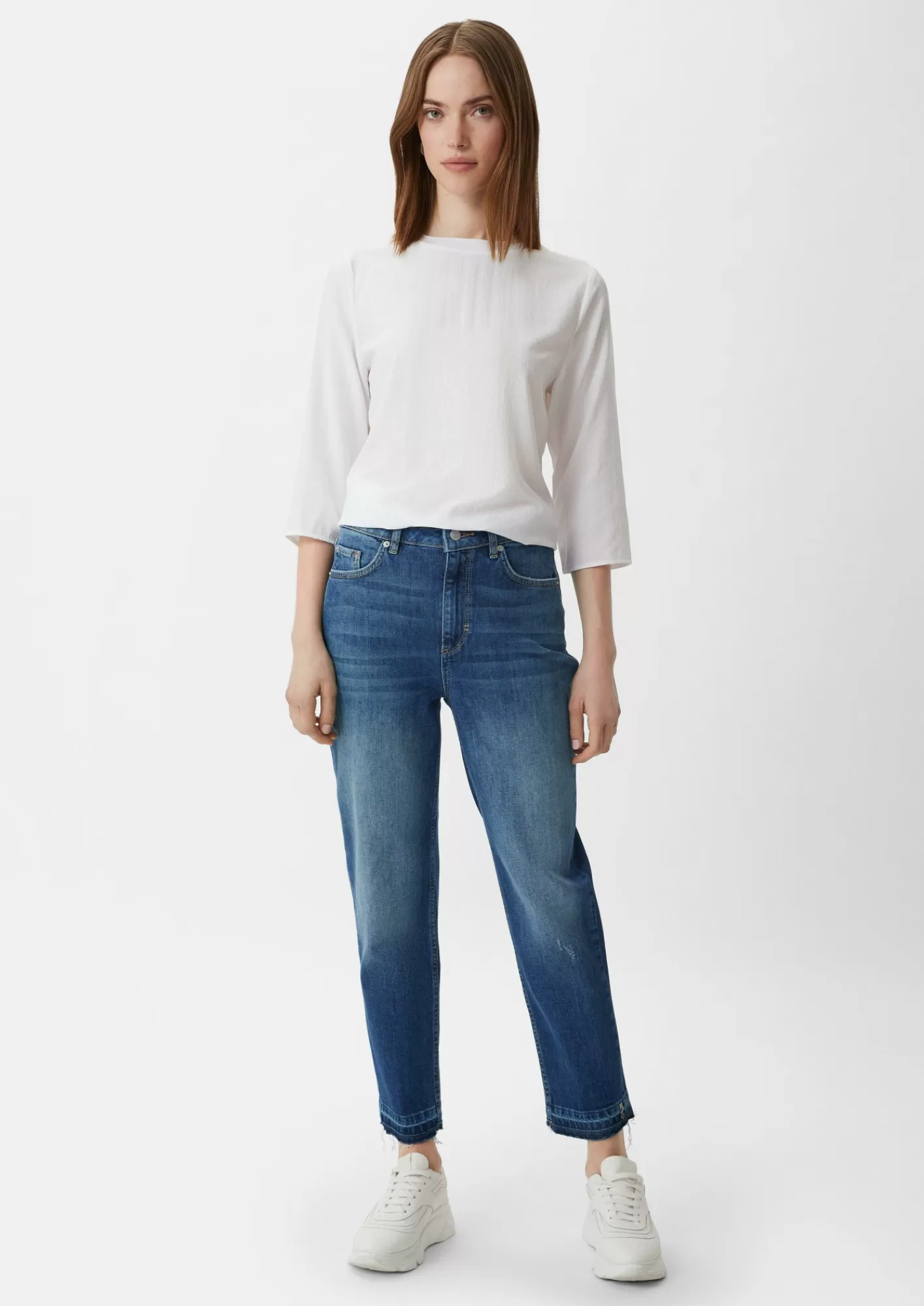 Fashion Comma Mom Fit: Jeans Mit Waschung