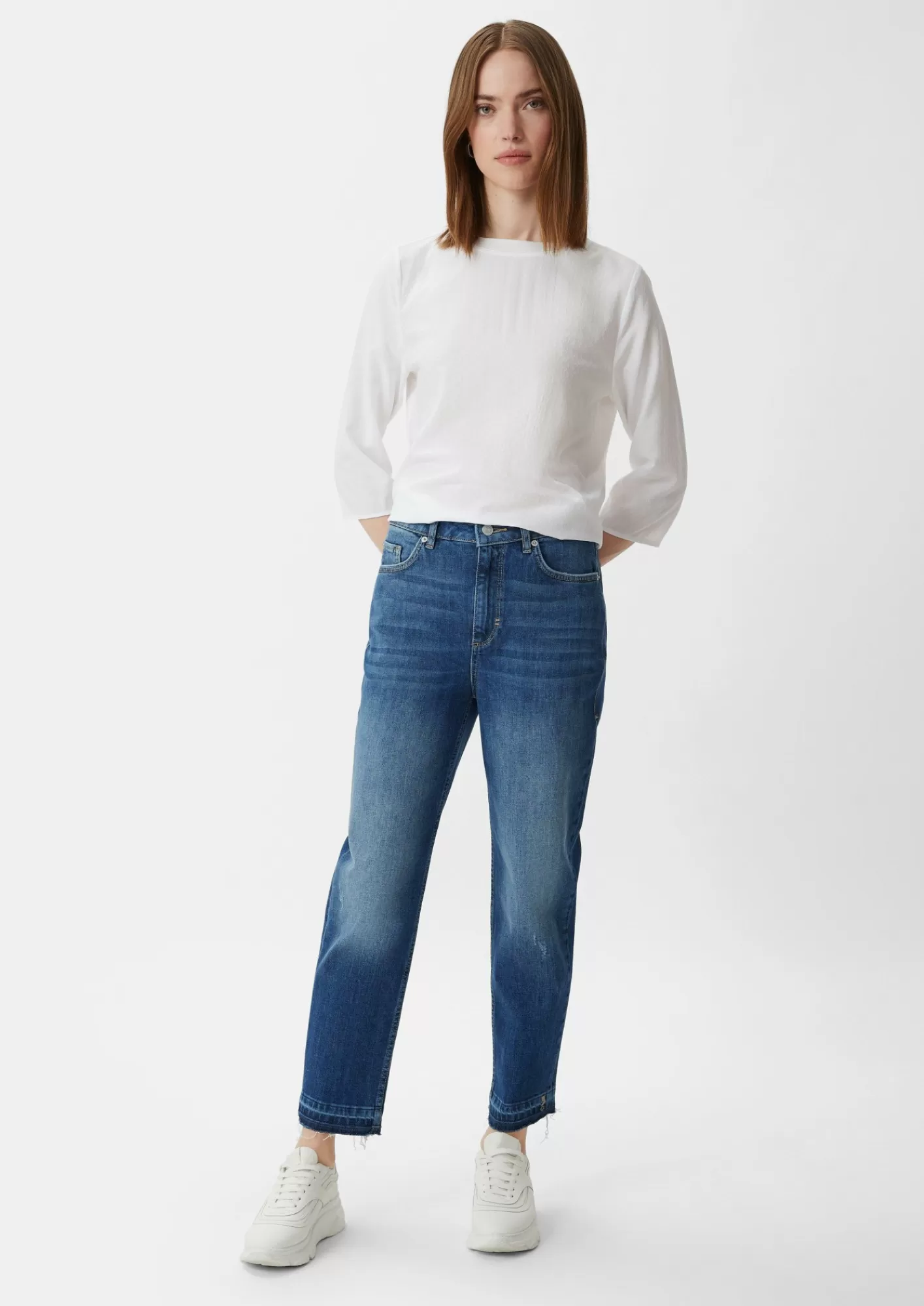 Fashion Comma Mom Fit: Jeans Mit Waschung