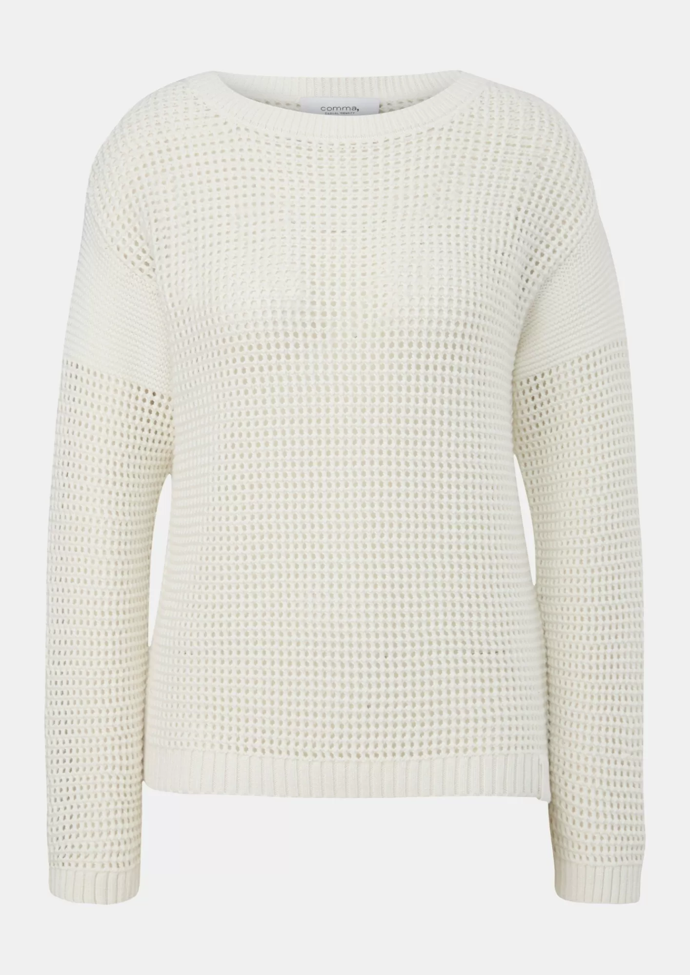 Best Sale Comma Pullover Aus Lochstrick