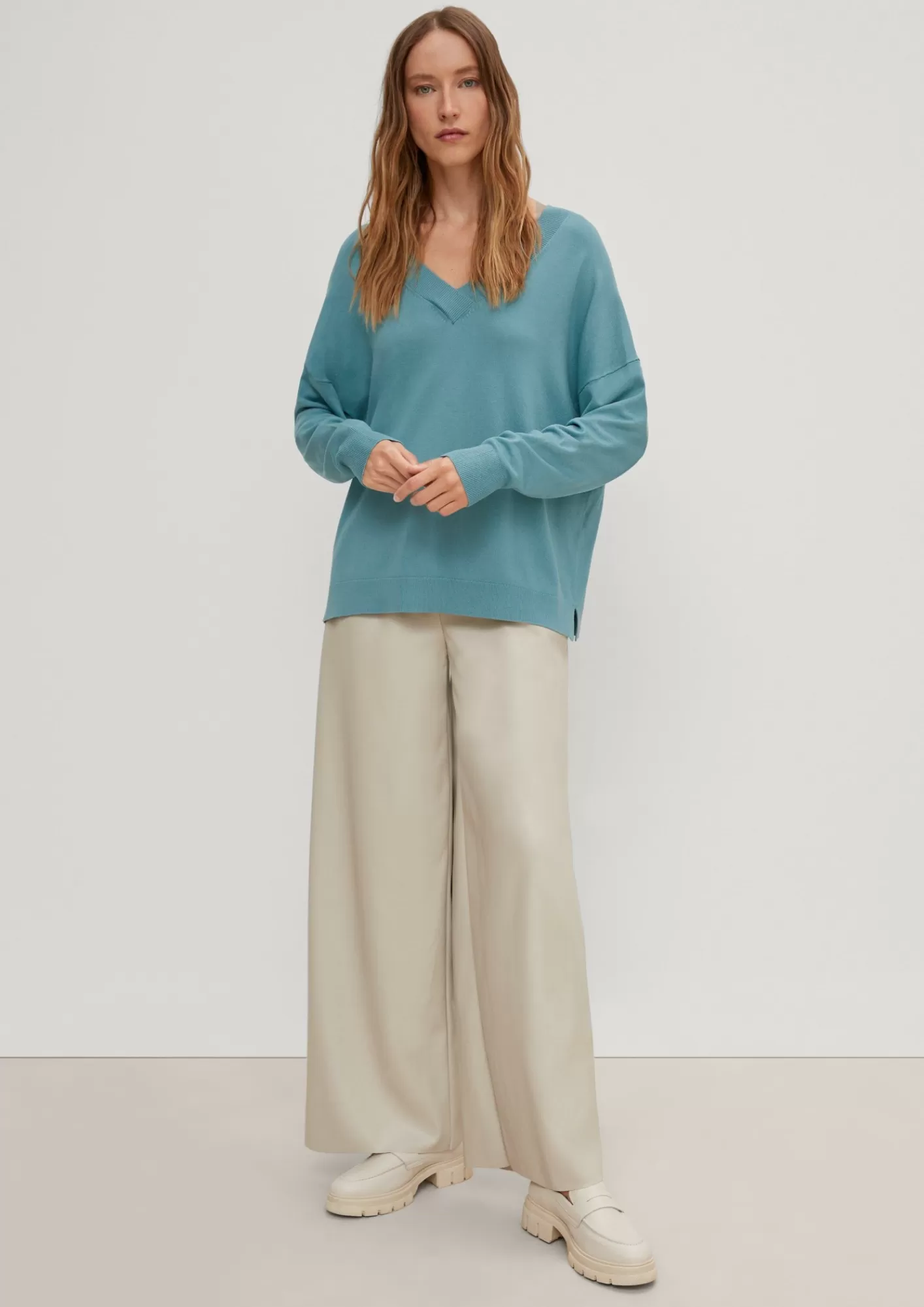 Best Sale Comma Pullover Mit V-Ausschnitt