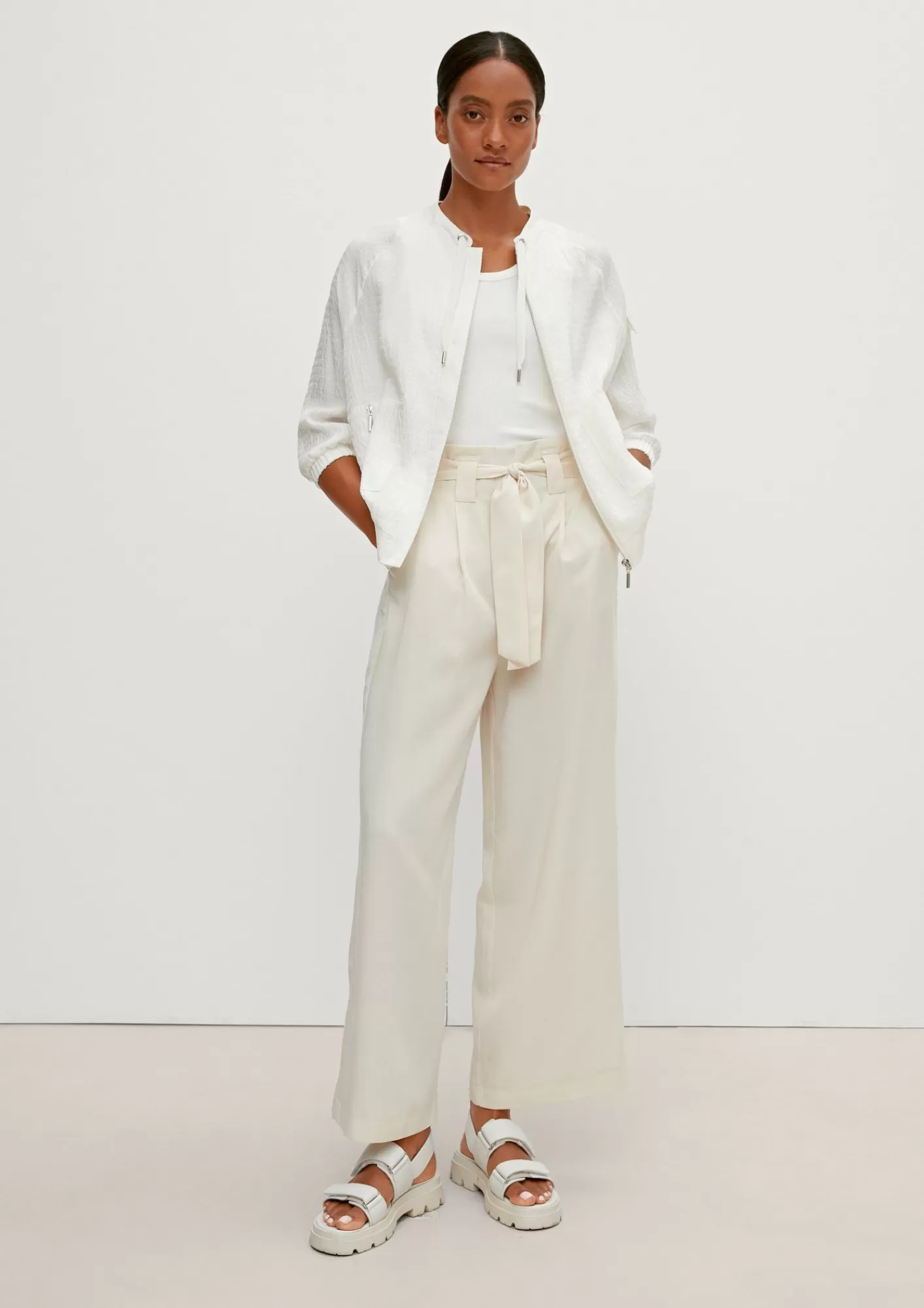 Best Sale Comma Regular: 7/8-Hose Aus Lyocell