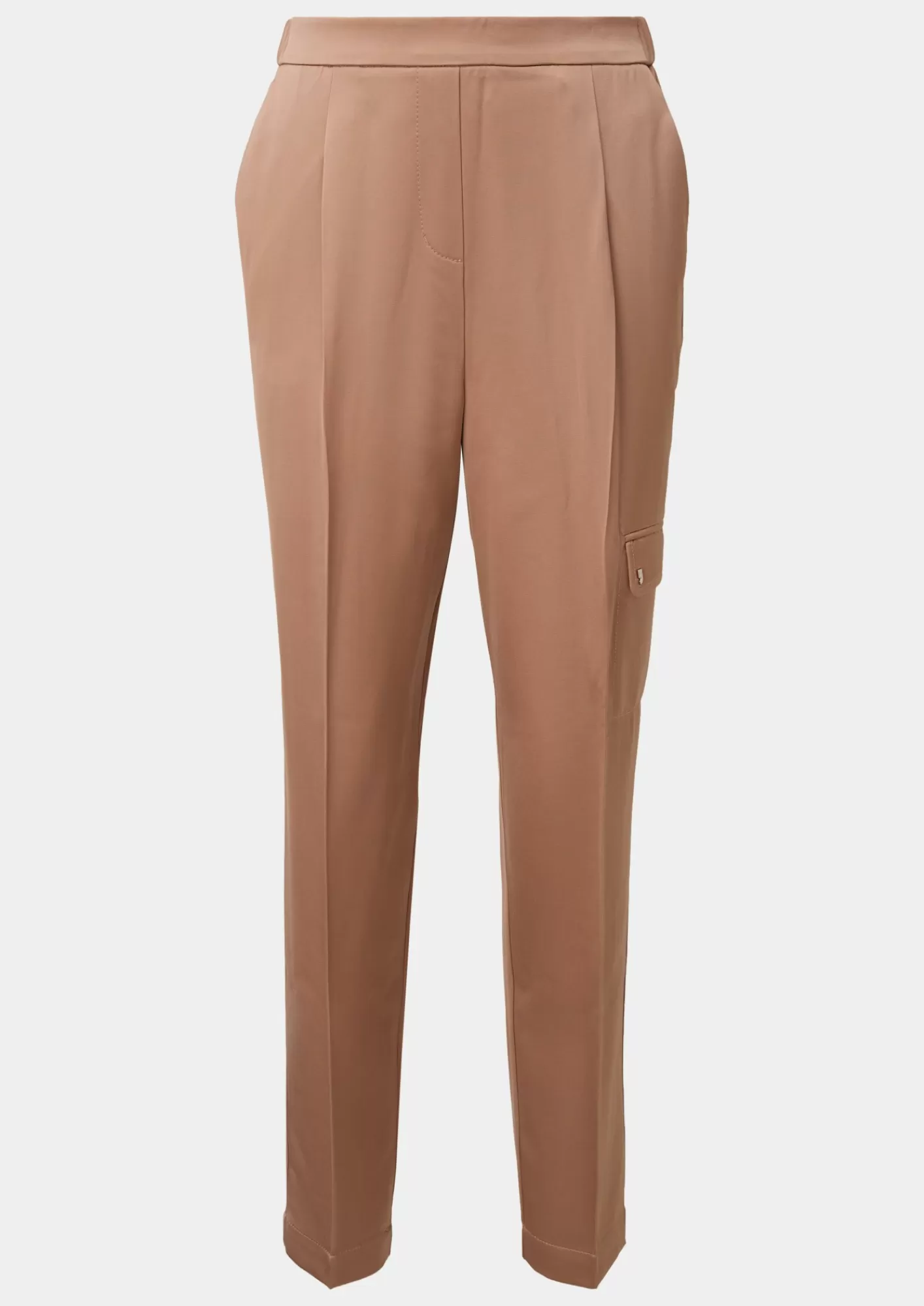 Best Sale Comma Regular: Cargohose Aus Satin
