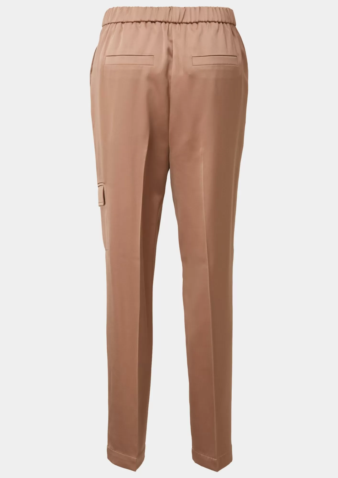 Best Sale Comma Regular: Cargohose Aus Satin