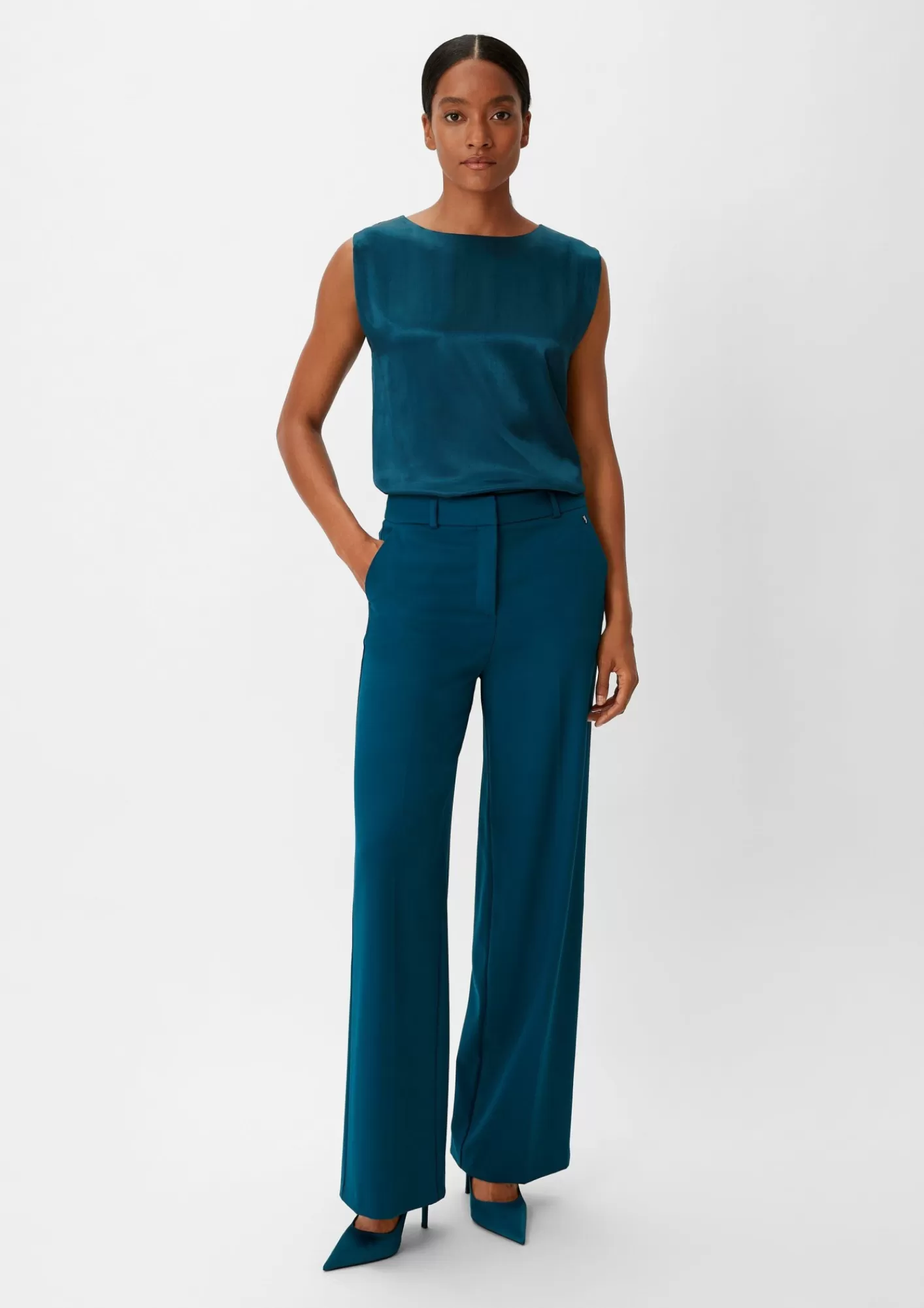 Shop Comma Regular: Hose Aus Viskosemix