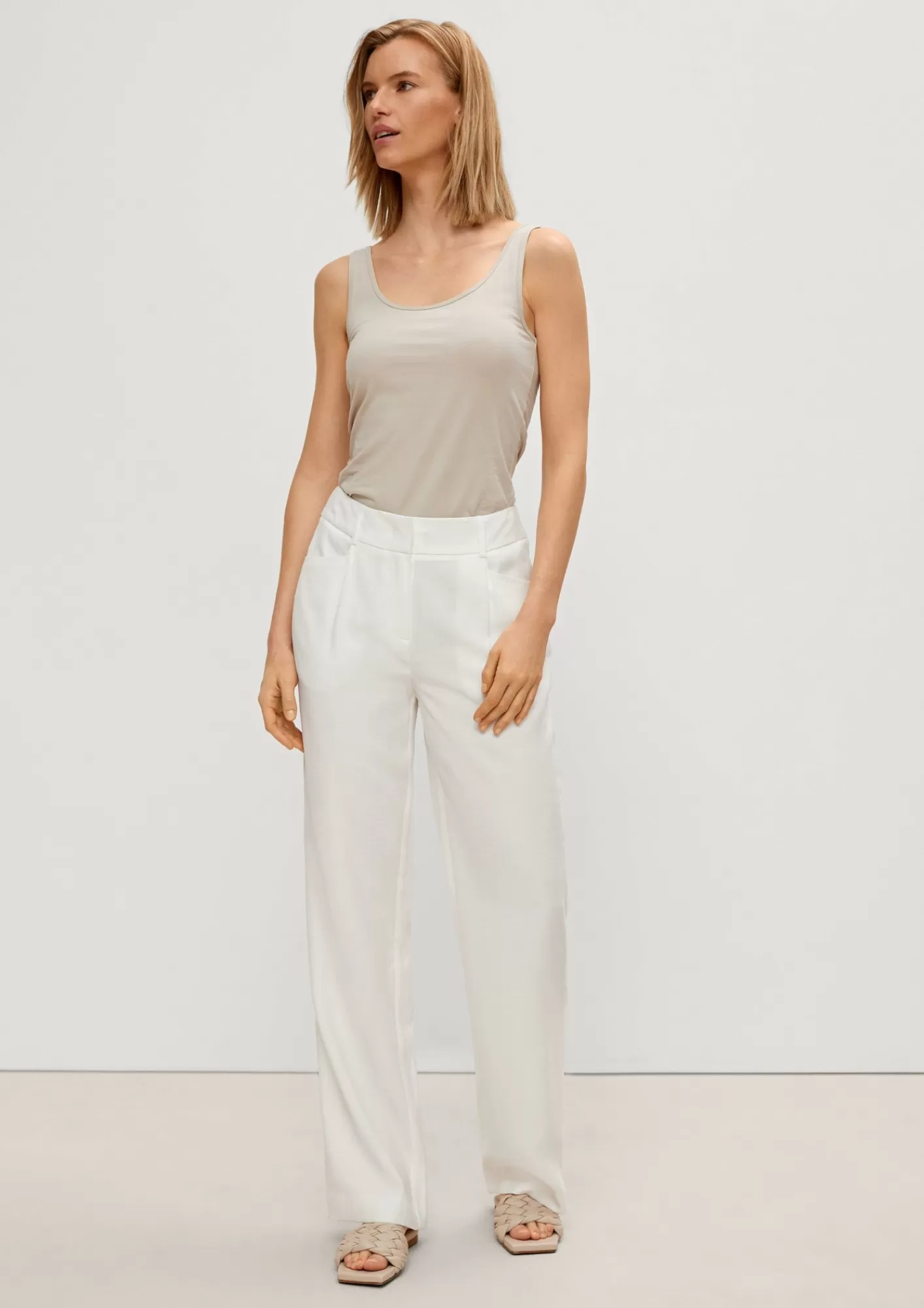 New Comma Regular: Hose Mit Bugelfalten