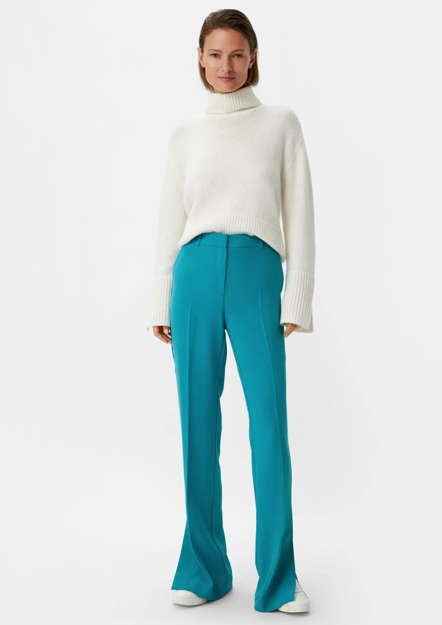 Fashion Comma Regular: Hose Mit Flared Leg