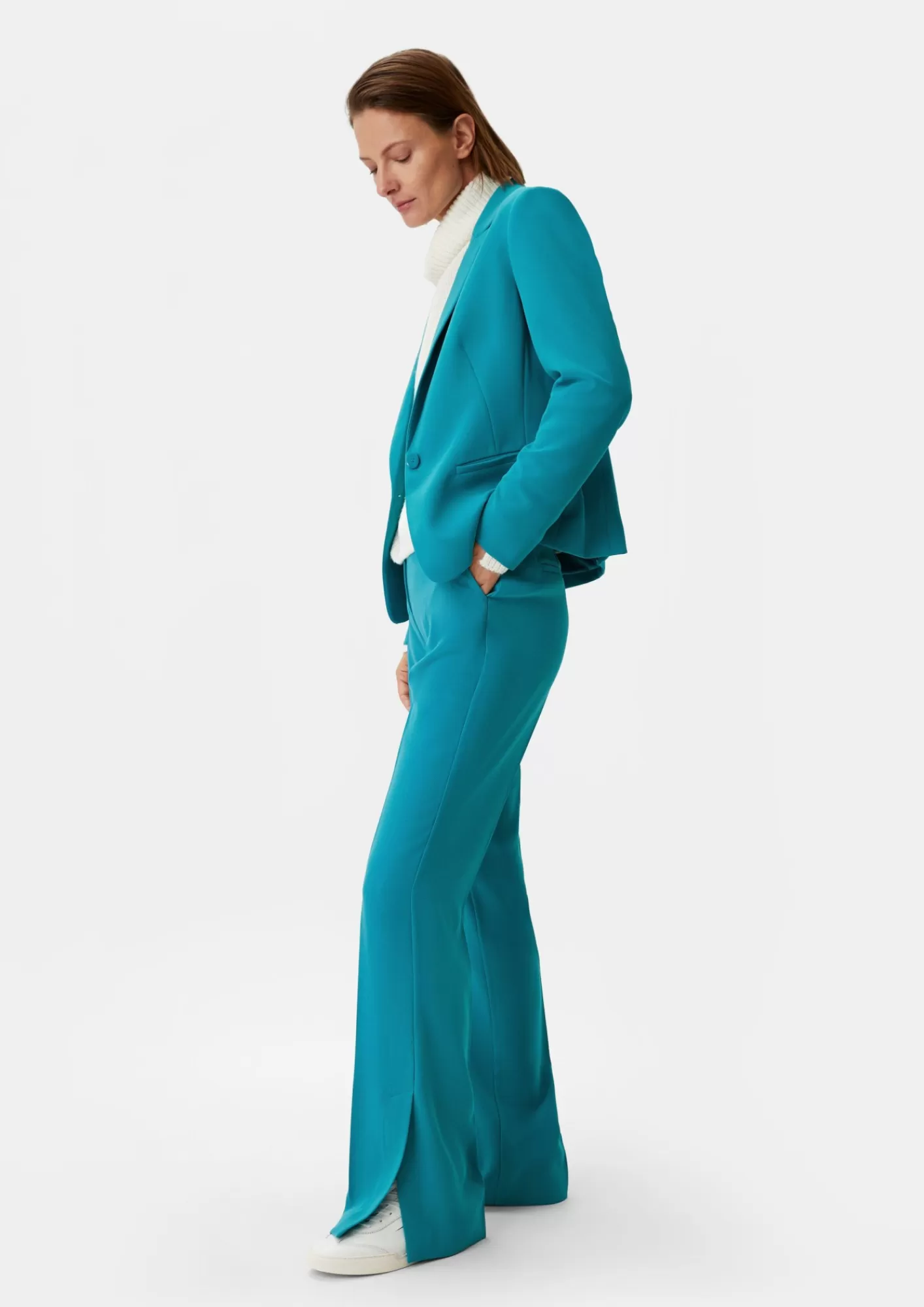 Fashion Comma Regular: Hose Mit Flared Leg