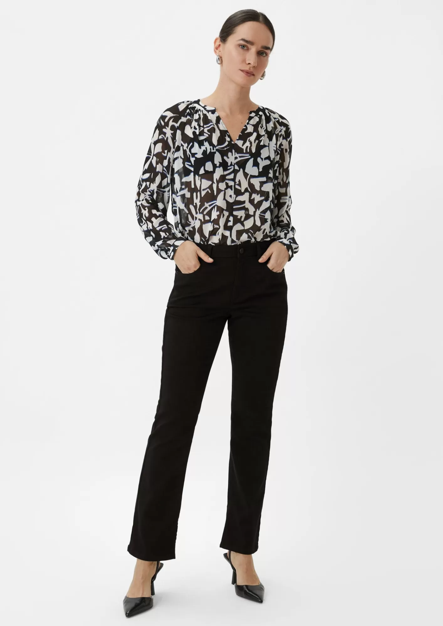 Outlet Comma Regular: Hose Mit Flared Leg
